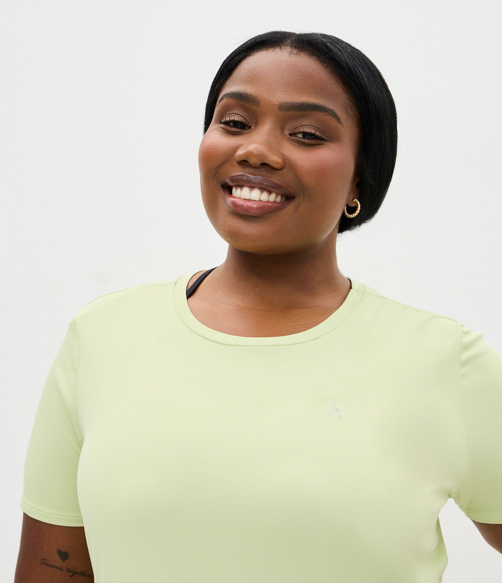 Camiseta Esportiva com Tecnologia Dry Curve & Plus Size Verde Amarelado 3