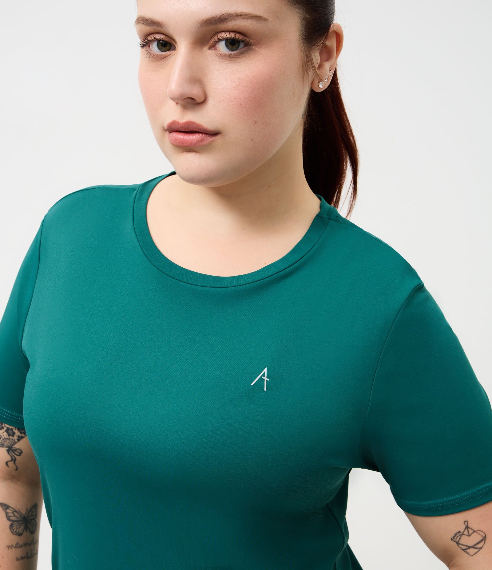 Camiseta Esportiva com Tecnologia Dry Curve & Plus Size Verde Claro 2