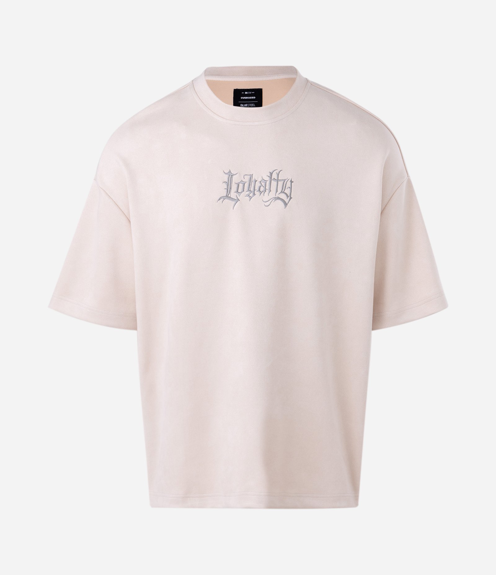 Camiseta Masculina Oversized Suede Cruz nas Costas Off White 5