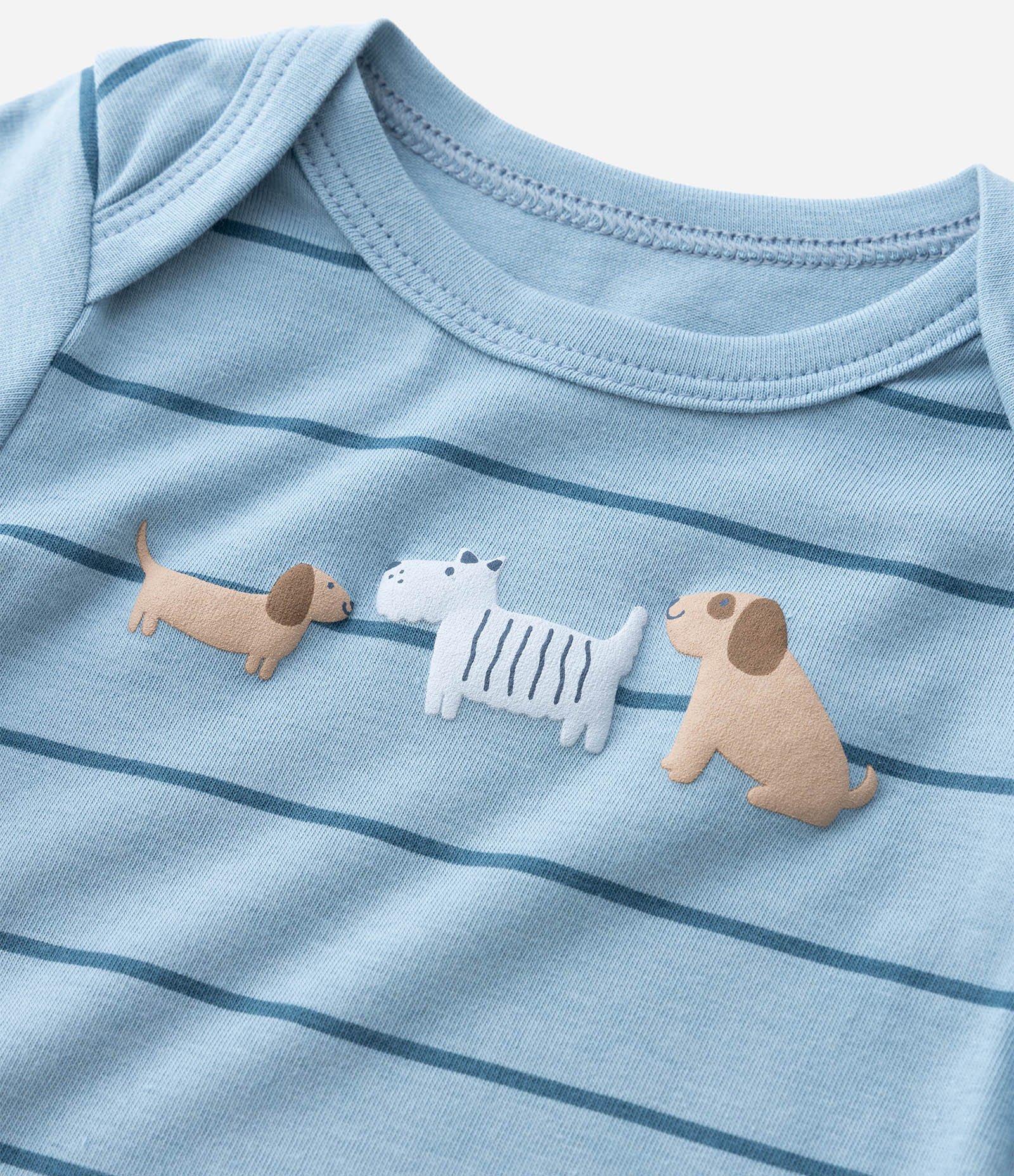 Body Infantil Listrada com Estampa Três Amigos – Tam 0 a 18 Meses Azul 6