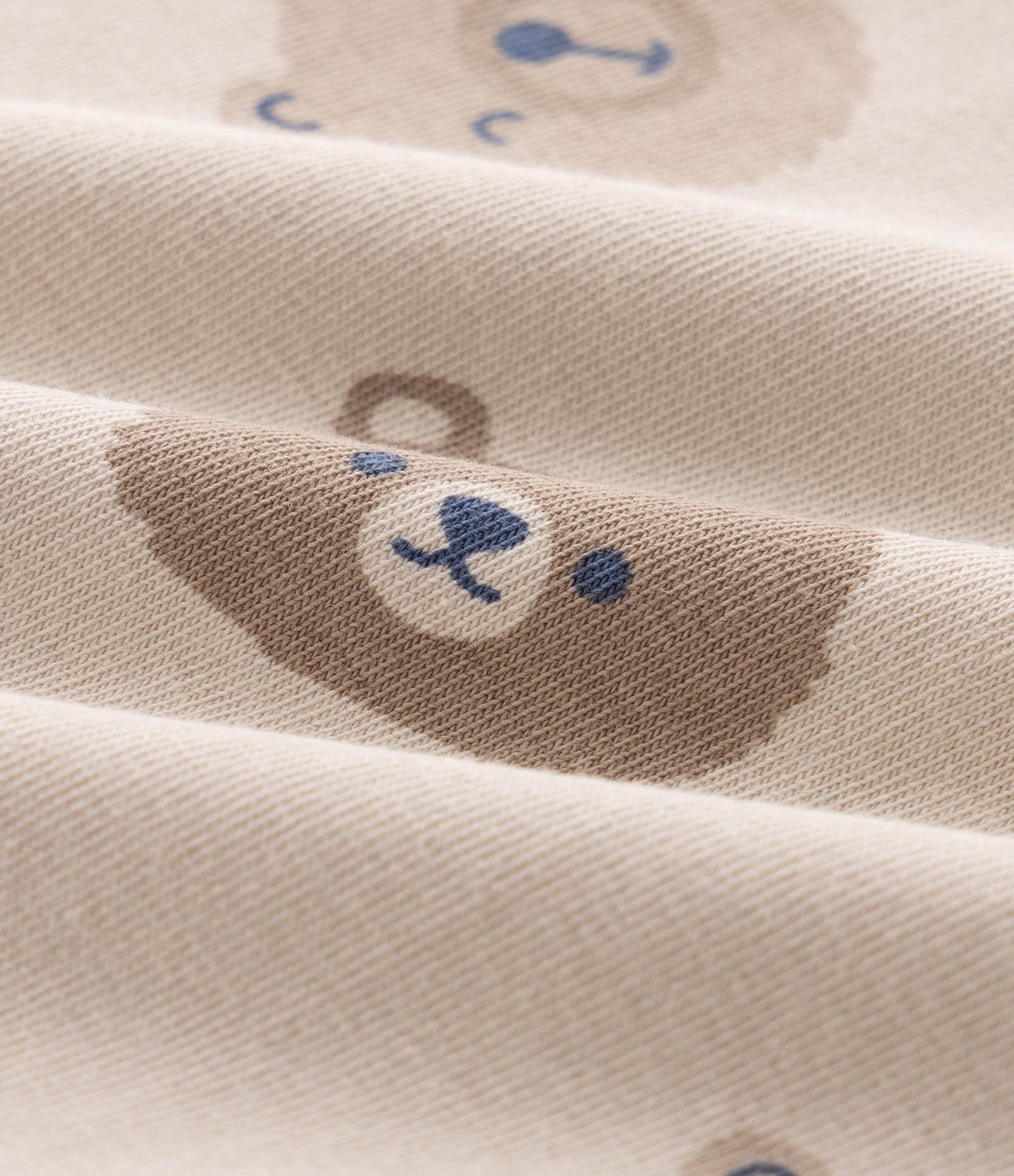 Body Infantil com Estampa Carinhas de Urso – Tam RN a 18 Meses Bege 4
