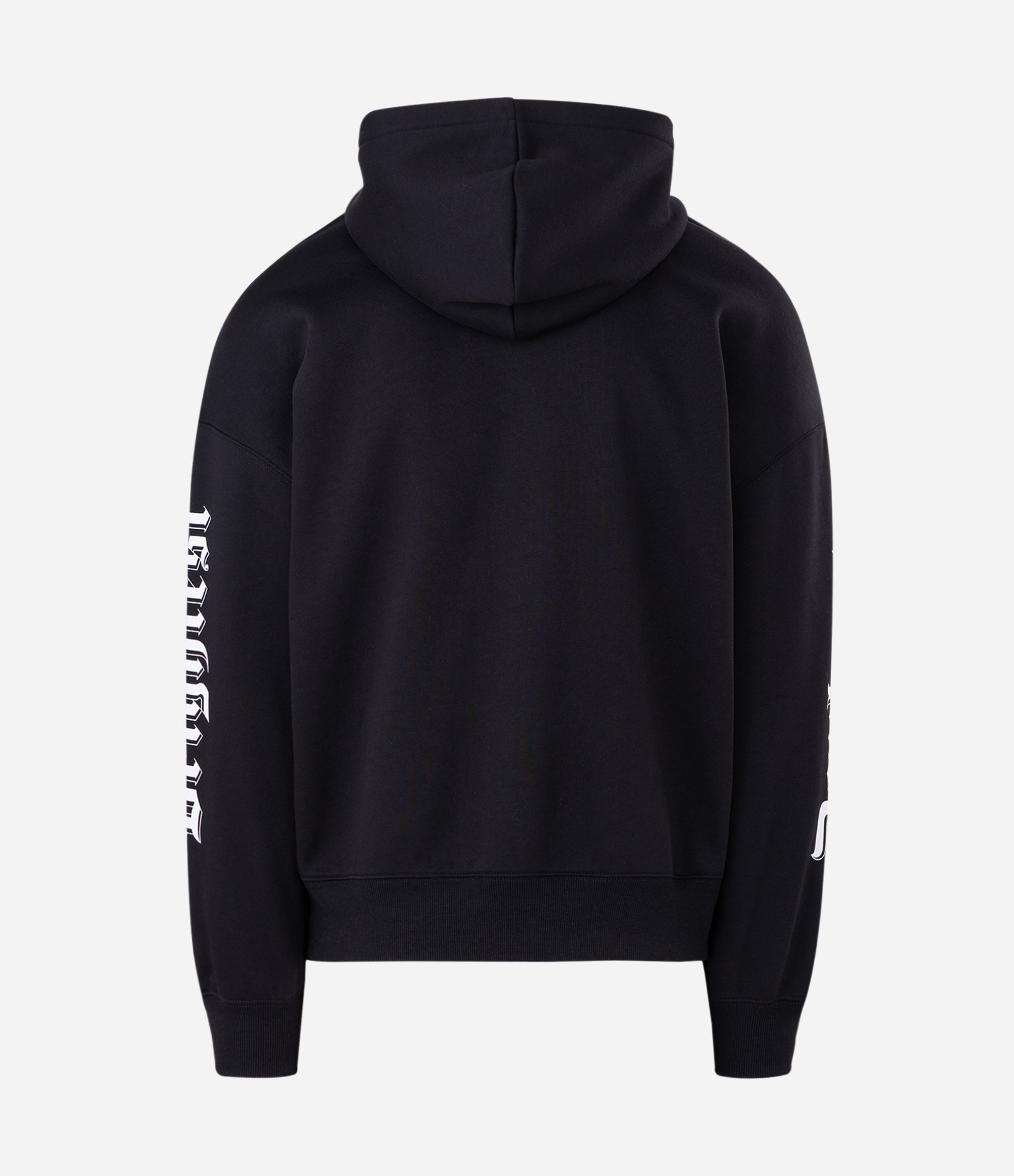 Moletom Aberto com Zíper e Estampa nas Mangas Preto 6