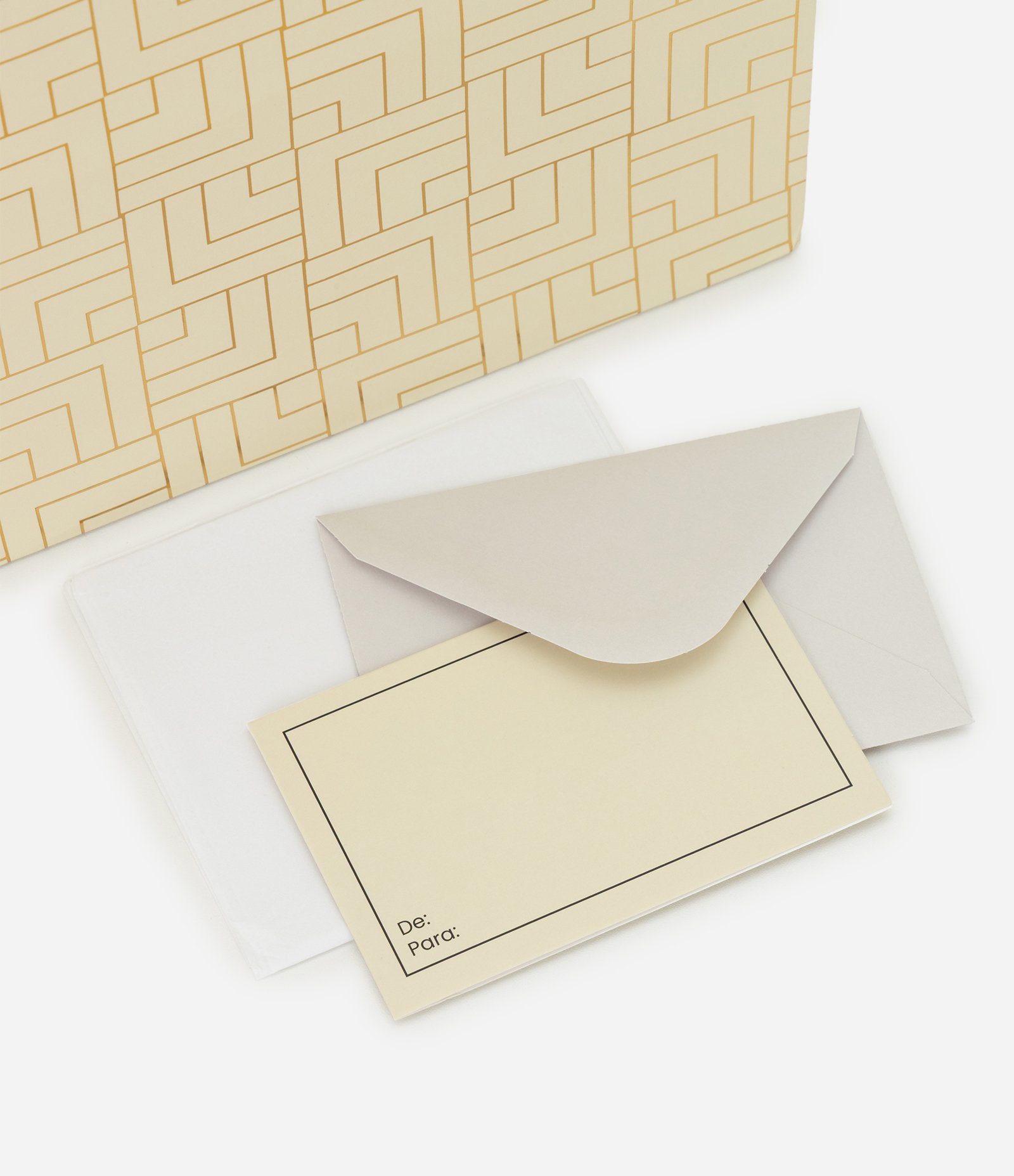 Embalagem de Presente Média com Estampa Geométrica Off White 4