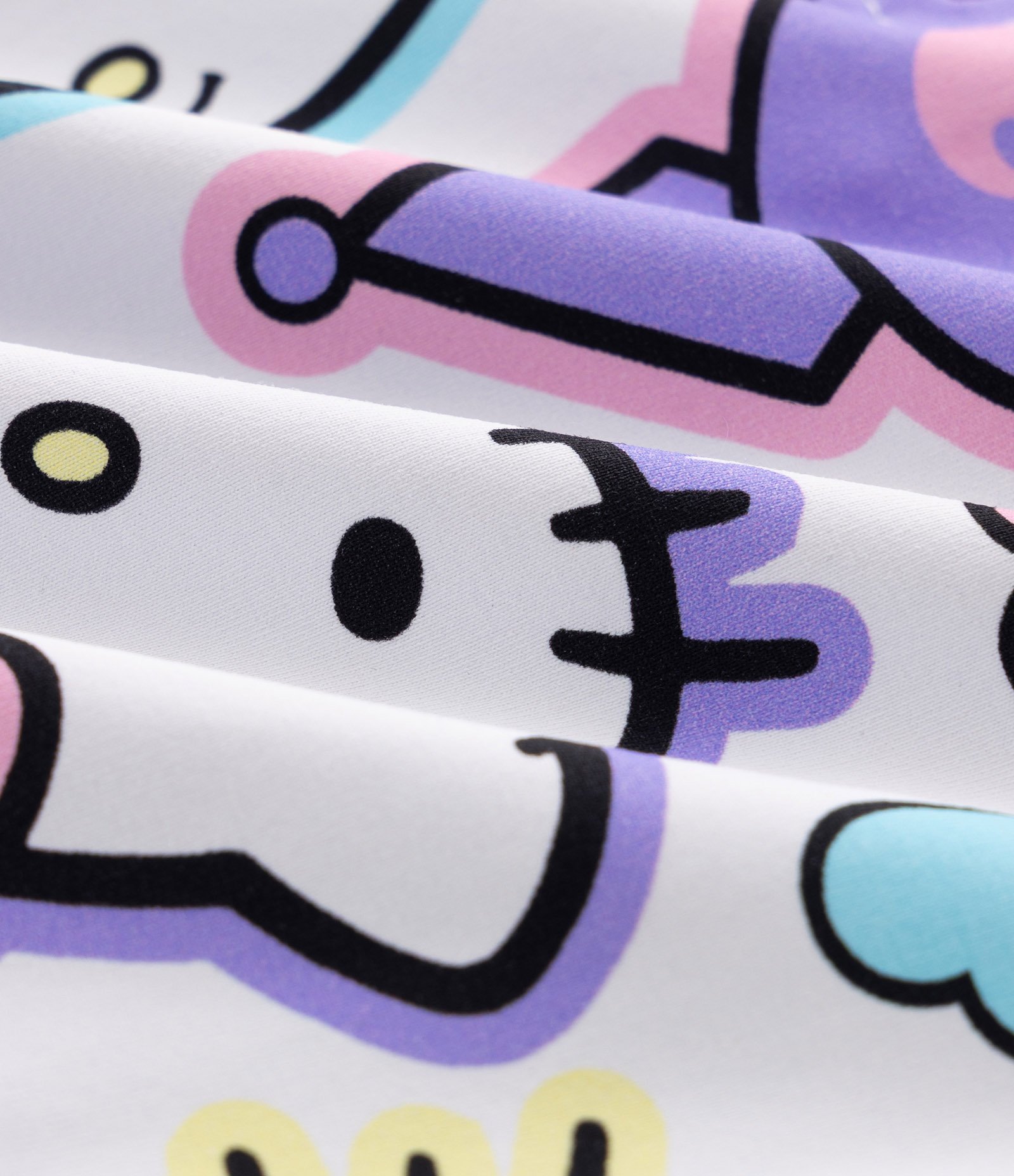 Maiô Infantil com Zíper e Estampa Fullprint Hello Kitty – Tam 5 a 16 Anos Branco 3