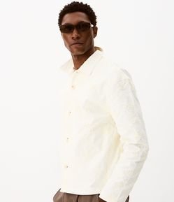 Camisa Boxy em Chenille com Bordado Floral