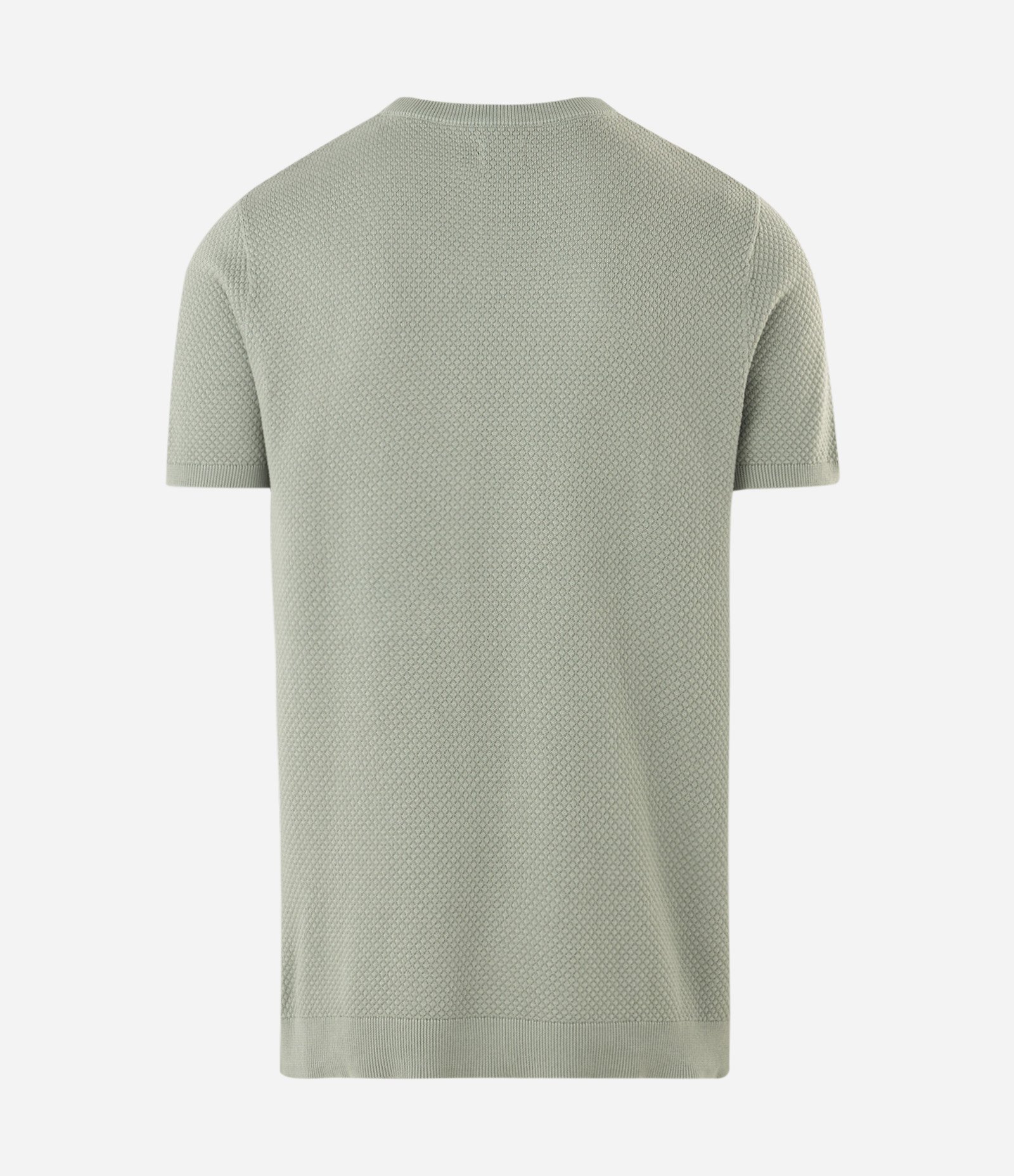 Camiseta Tricô Slim Texturizada Verde 2
