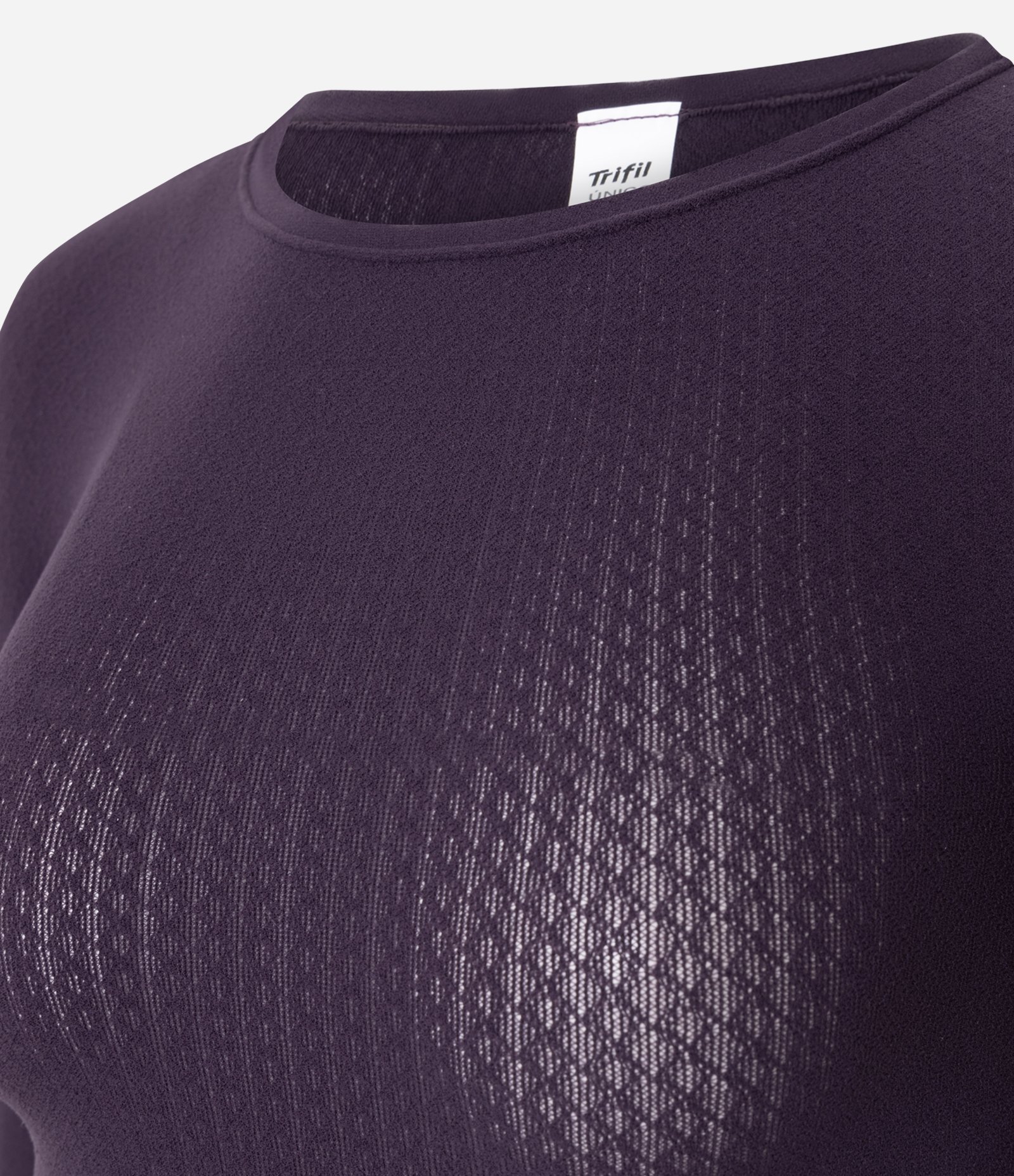 Blusa Camisete em Microfibra com Manga Longa sem Costura TriFil Roxo 6
