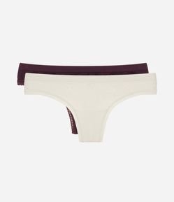 Kit 02 Calcinhas Biquíni Fio Seamless