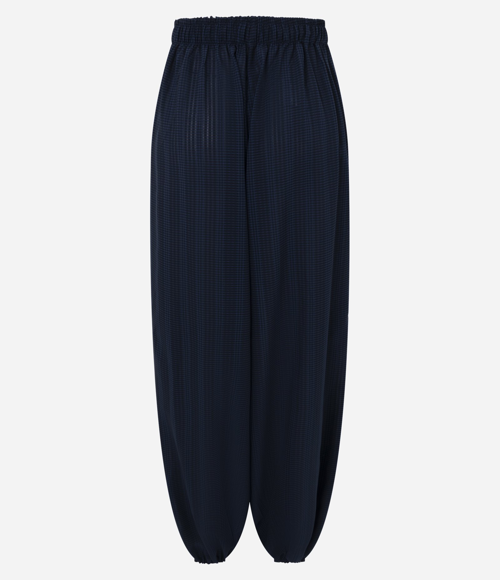 Calça Aladim Xadrez em Crepe Azul 2