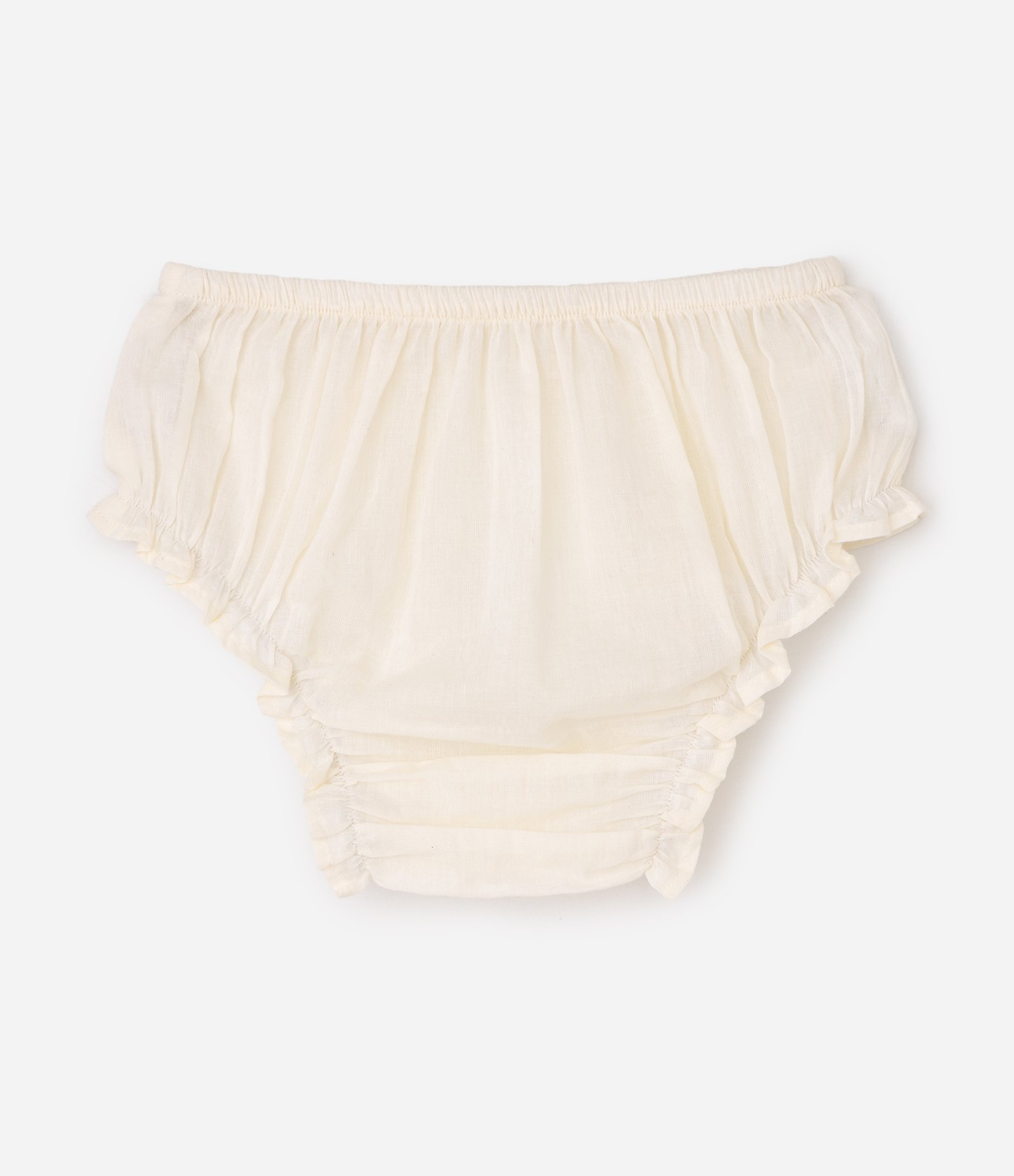 Vestido Bebê Floral Laise com Calcinha - Tam 3 a 18 Meses Bege 7