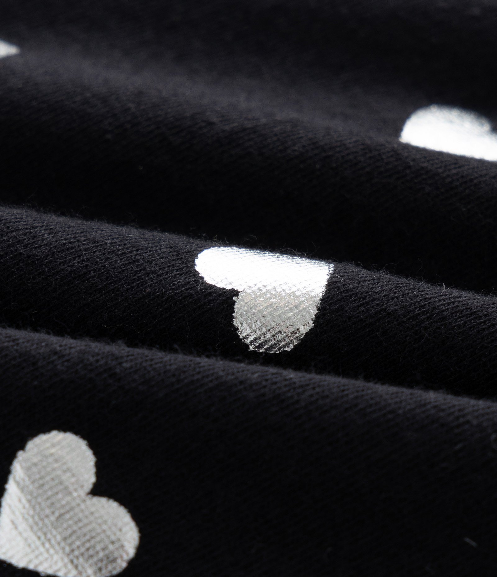 Calça Infantil Legging com Estampa Corações em Foil – Tam 5 a 14 Anos Preto 4