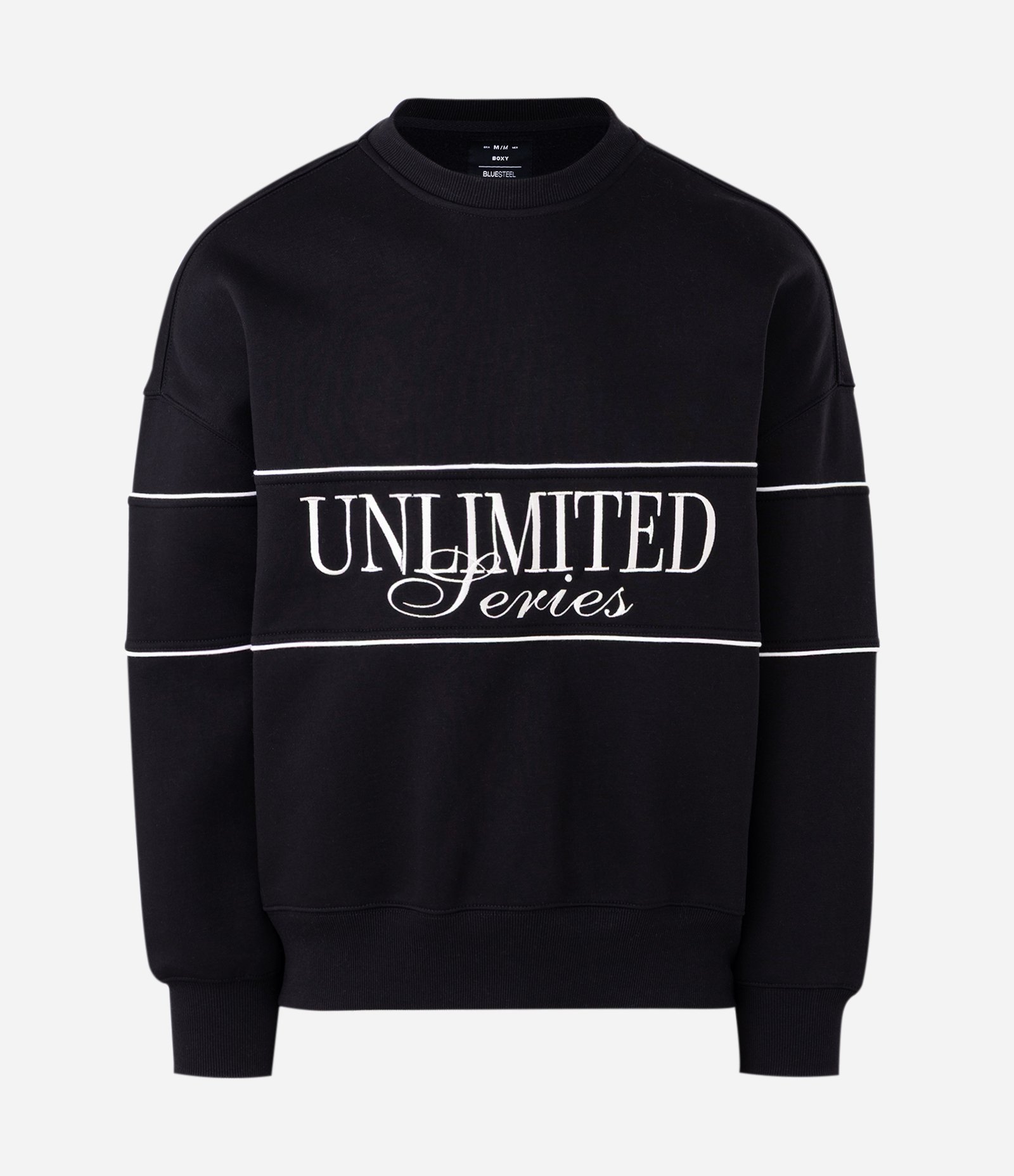 Moletom Boxy com Estampa Unlimited Series Preto 5