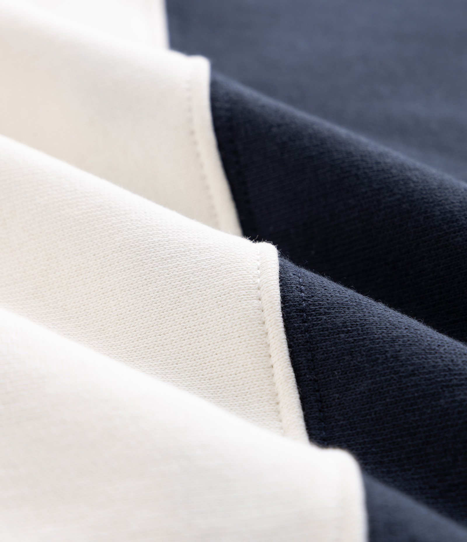 Moletom com Gola Polo e Estampa Listrada Azul/Branco 7
