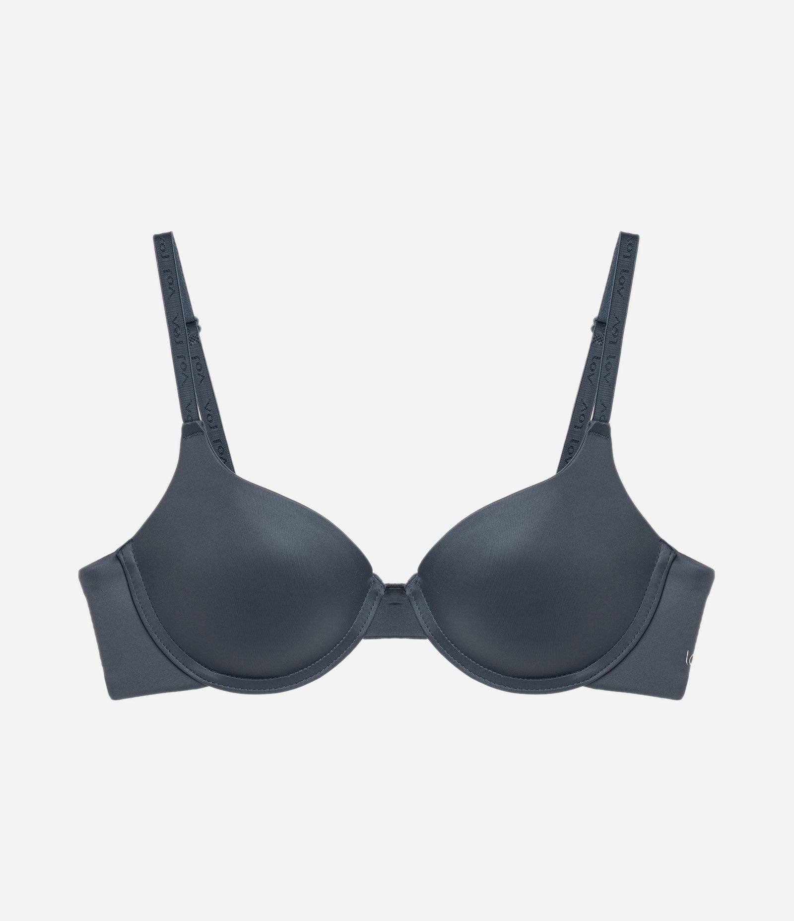 Sutiã Meia Taça Push Up em Microfibra Cinza 6