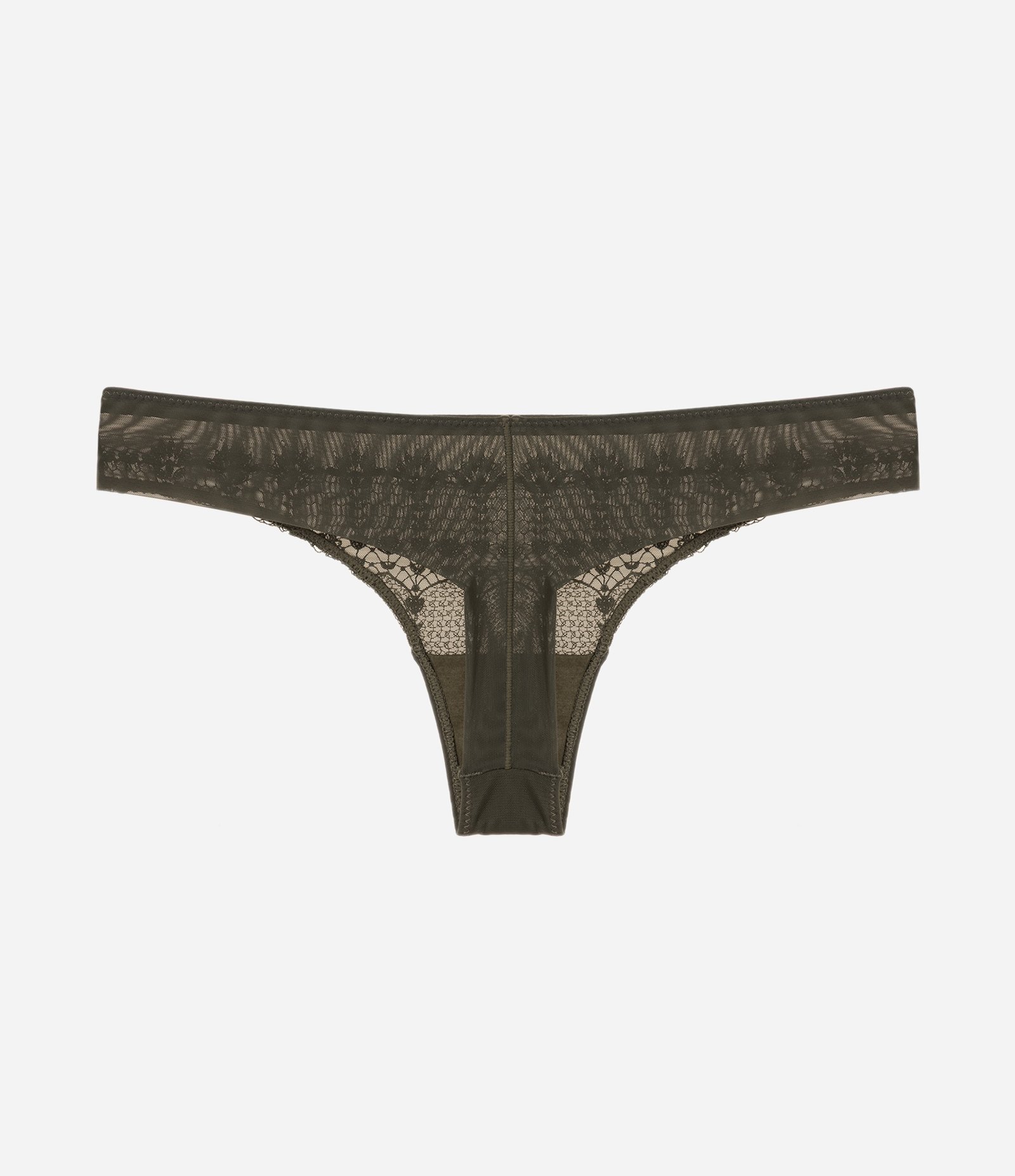 Calcinha Biquíni Fio Duplo em Tule Floral Fio Duplo Verde 7
