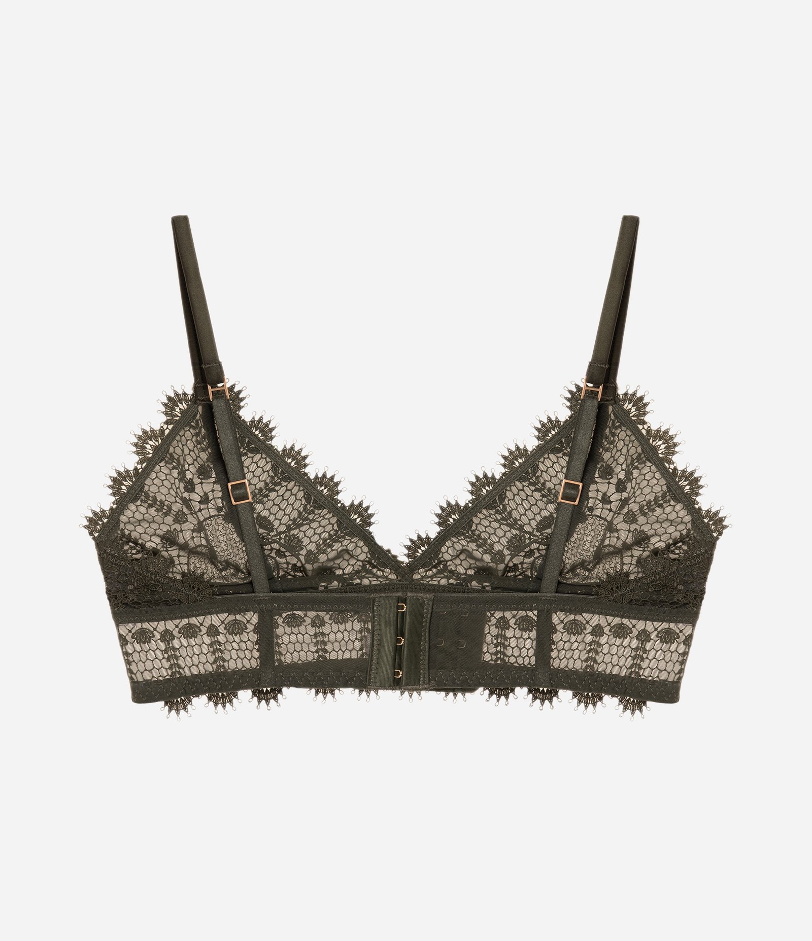 Sutiã Top em Tule Floral com Detalhes em Renda Verde 6