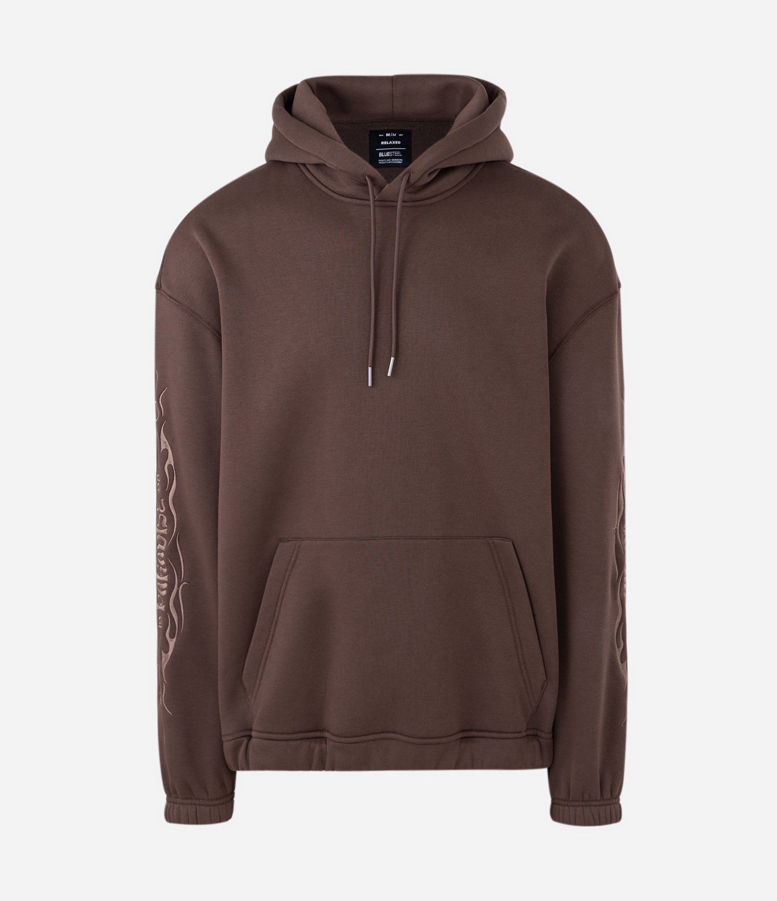 Blusão Masculino Moletom Paradise com Capuz Marrom 3