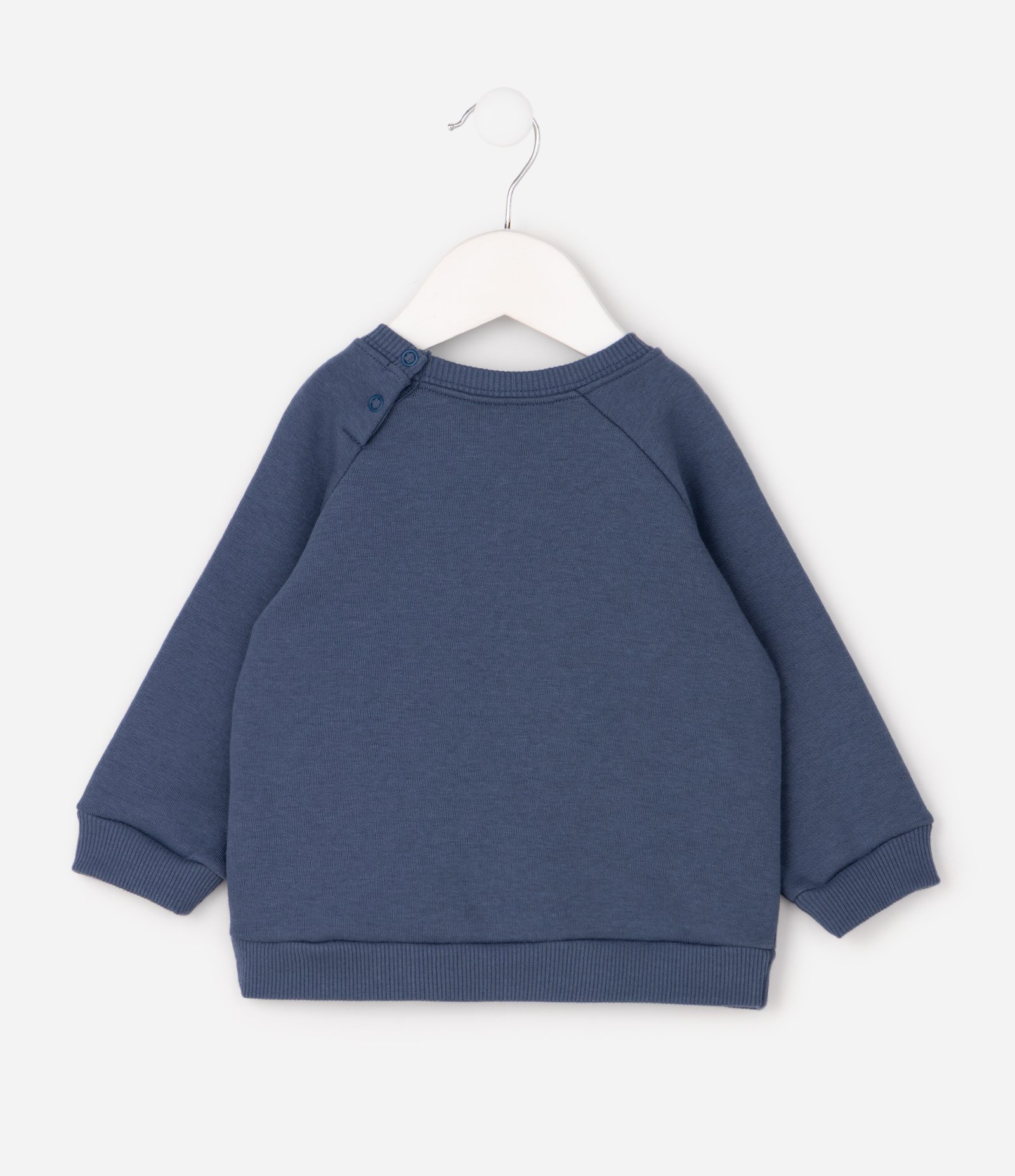 Conjunto Infantil Moletom com Estampa Urso – Tam 0 a 18 Meses Azul/Bege 4