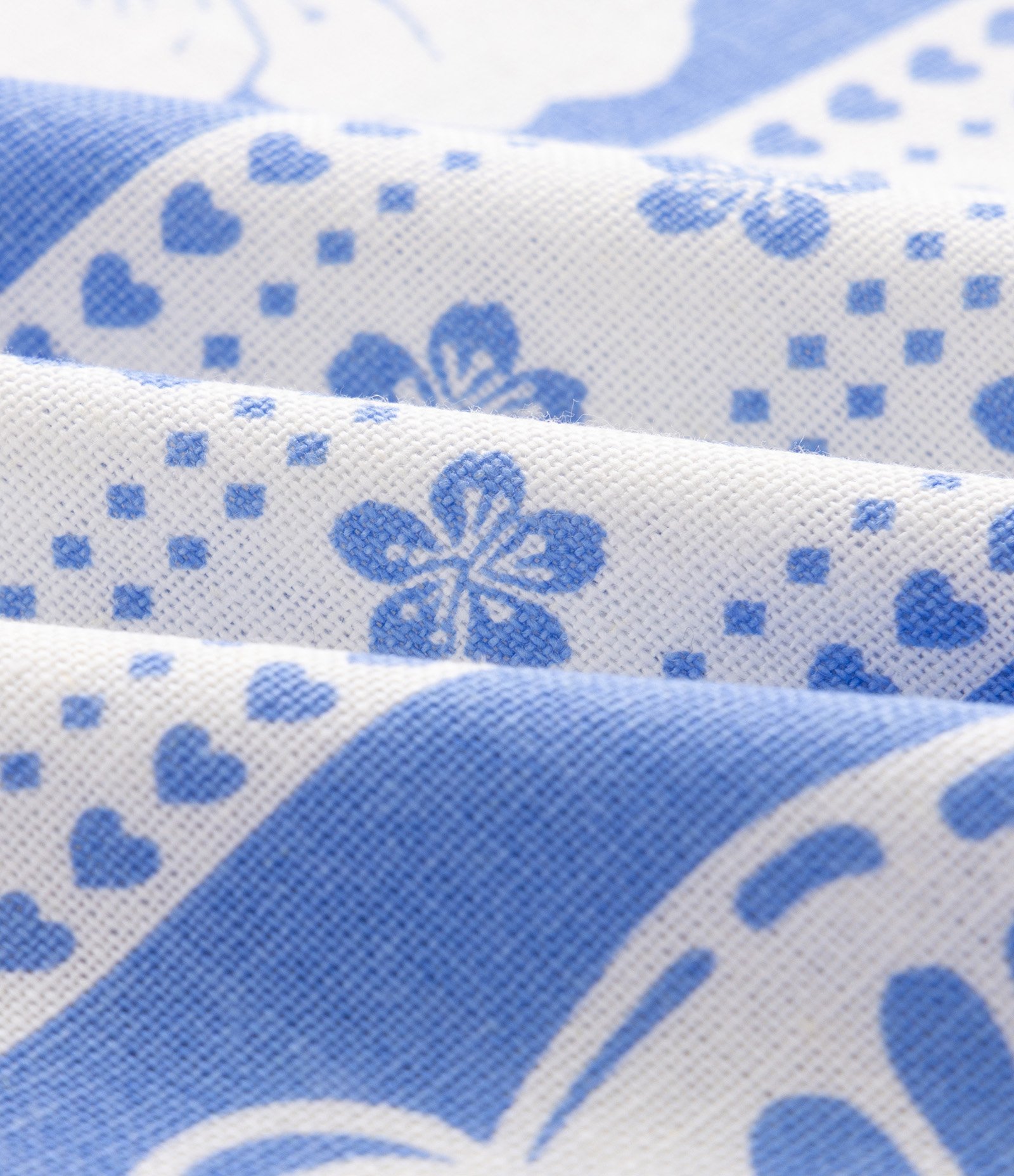 Vestido Infantil em Viscolinho com Estampa Tropical – Tam 5 a 14 Anos Azul/Branco 4