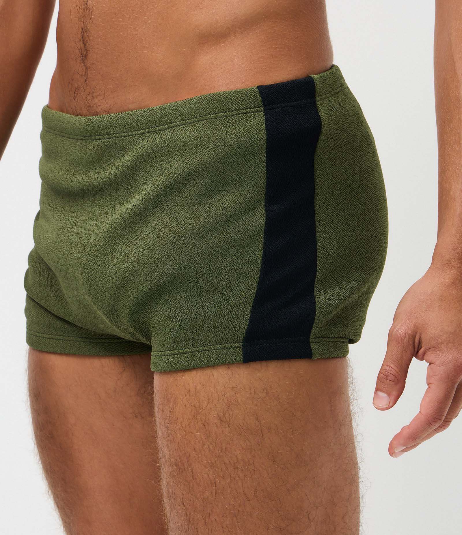 Sunga Boxer em Microfibra com Detalhe de Recorte Verde 2