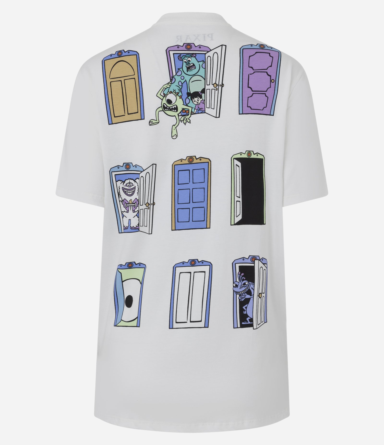 Camiseta em Algodão Estampa Portas Monstros SA Branco 6