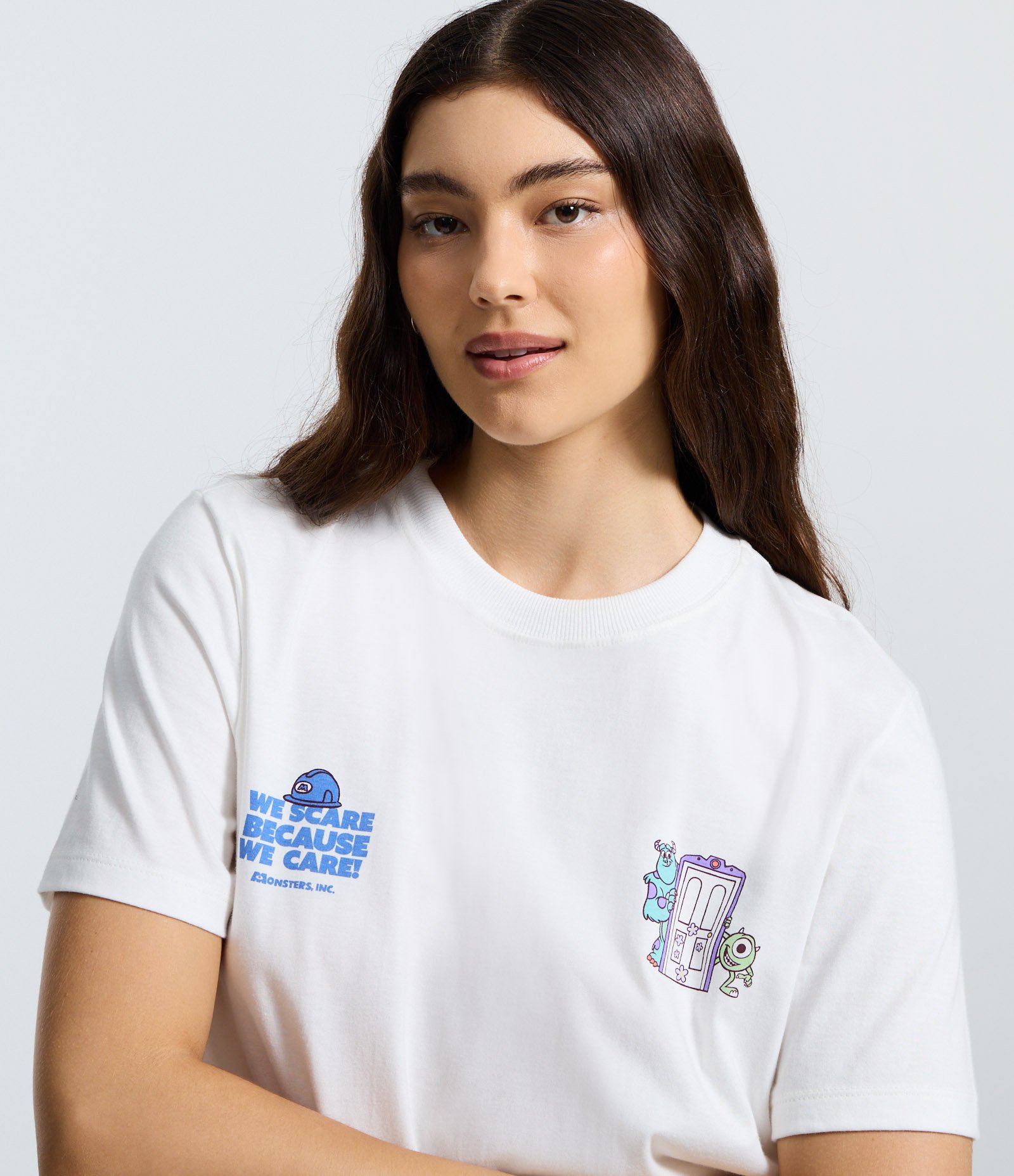 Camiseta em Algodão Estampa Portas Monstros SA Branco 4