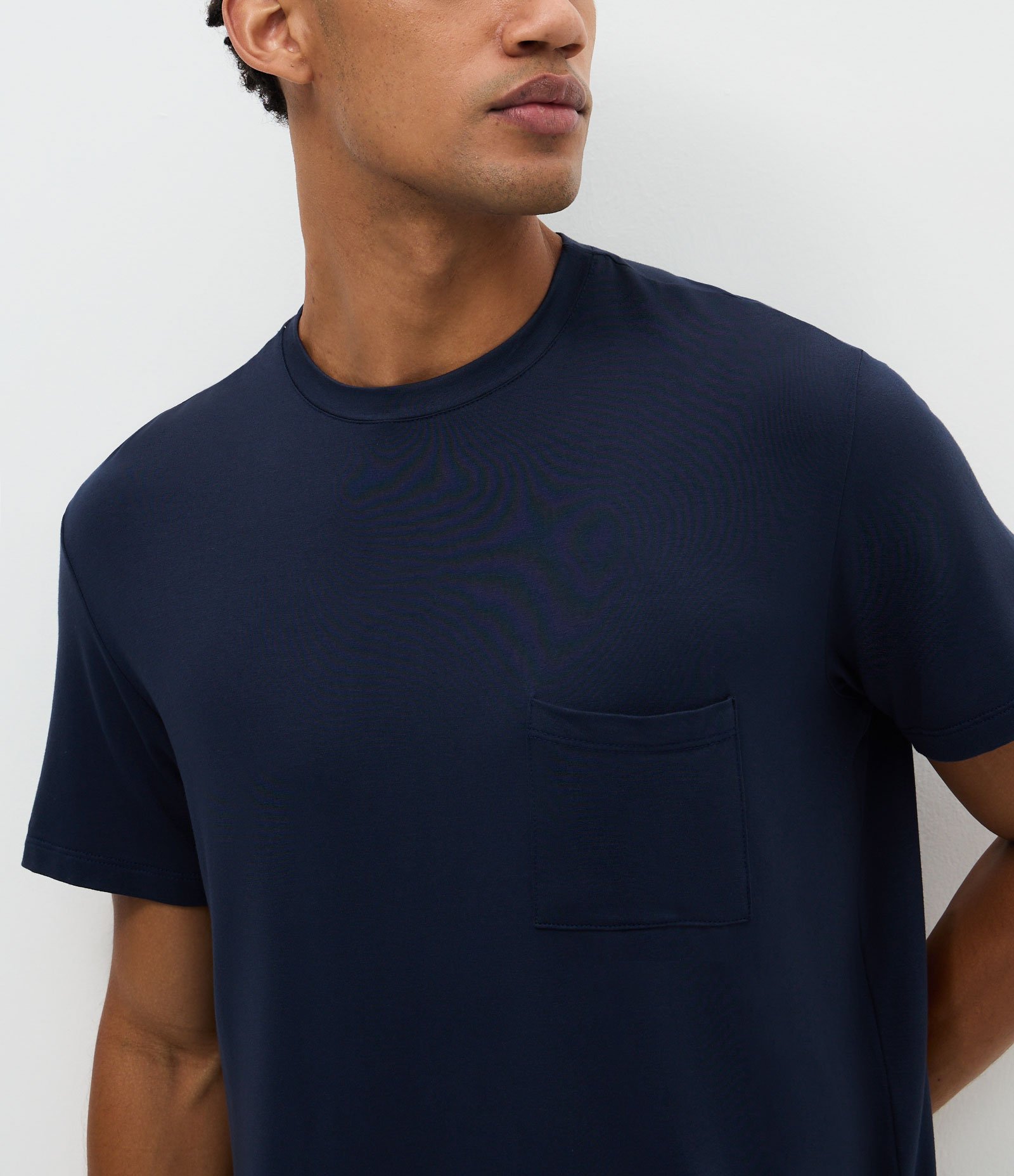 Pijama Curto Masculino Viscolycra com Cós Elástico Aparente Azul 2