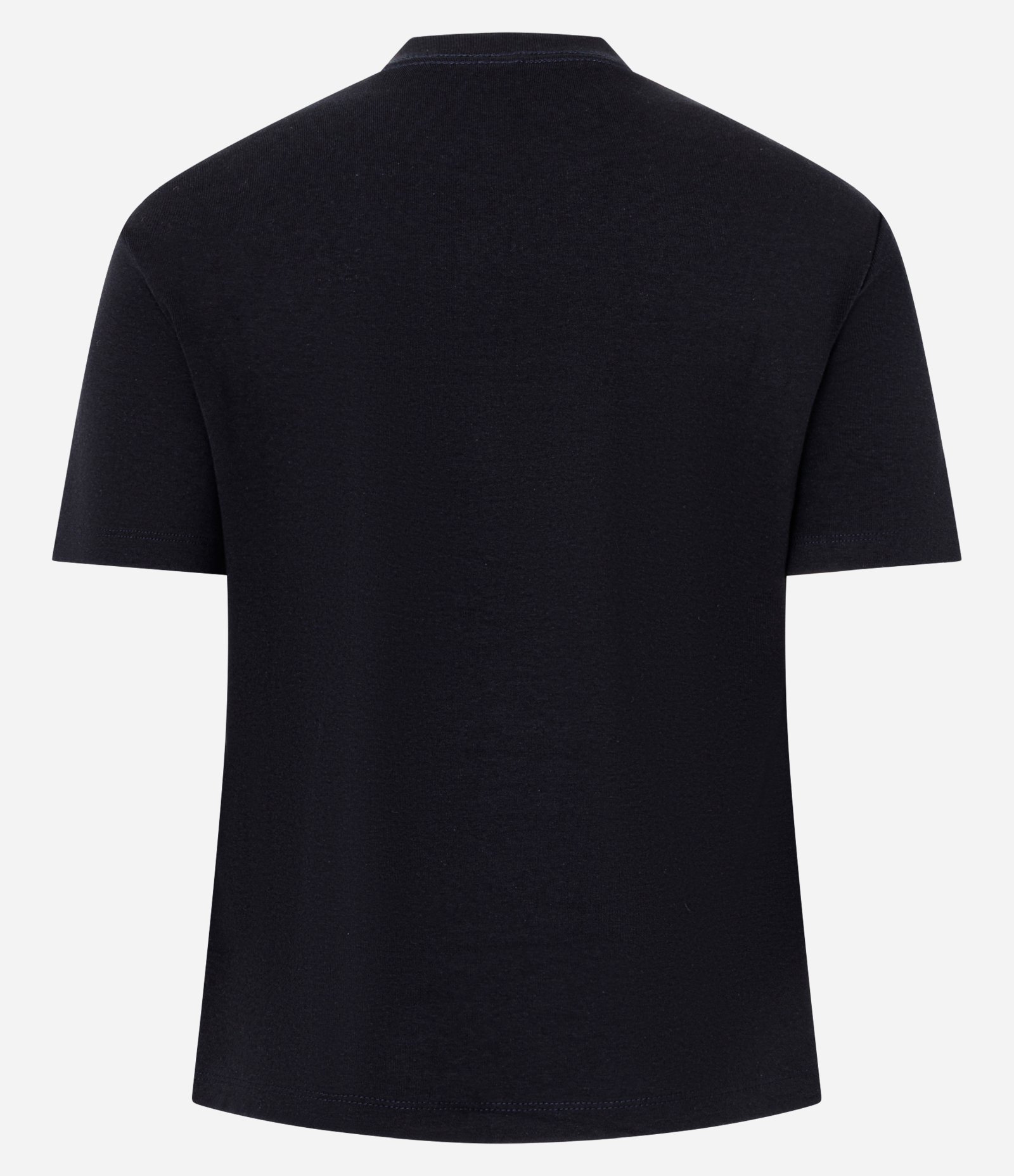 Blusa Básica com Manga Curta e Gola Redonda Preto 2