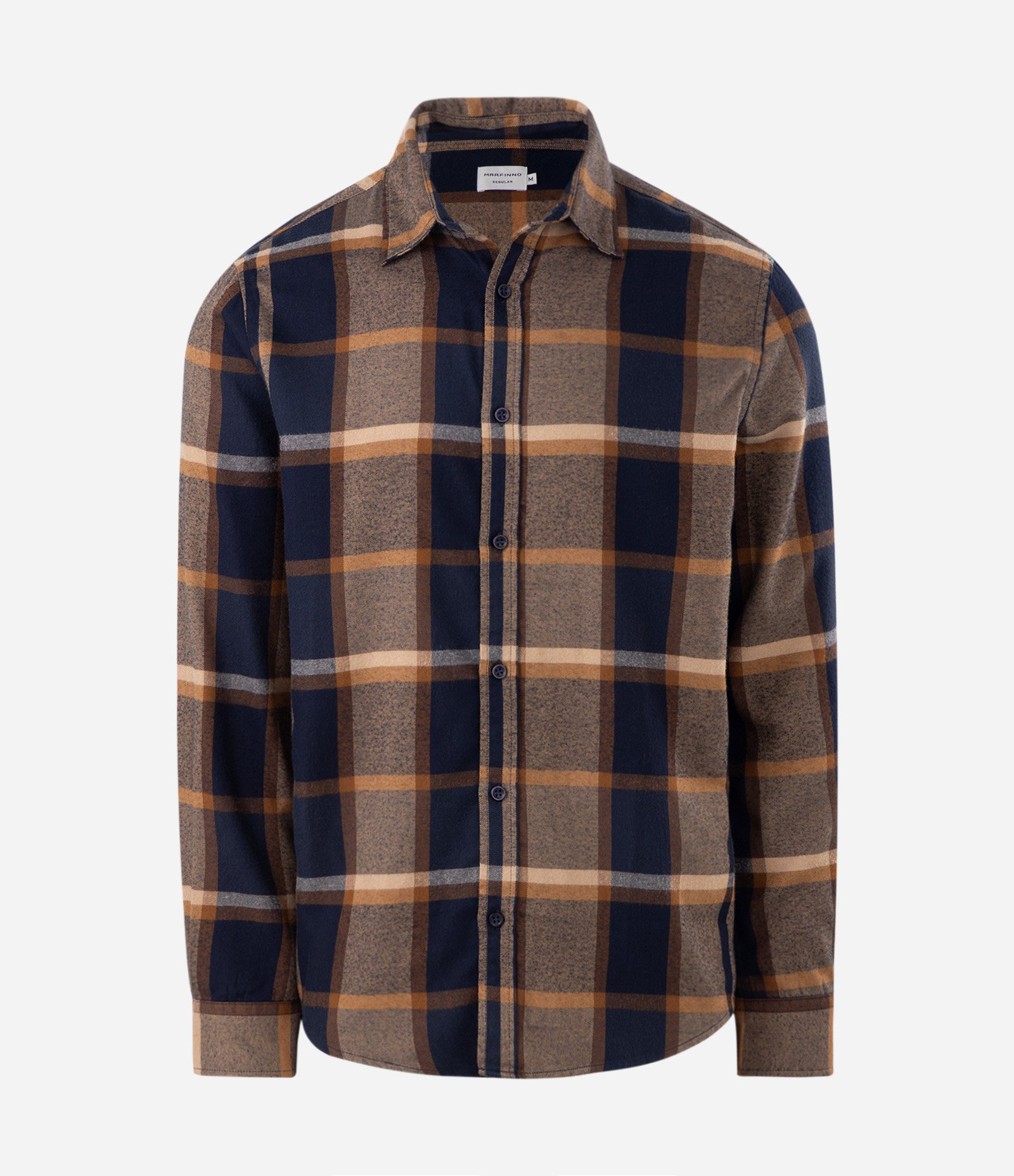 Camisa Flanela Xadrez Manga Longa Azul 5