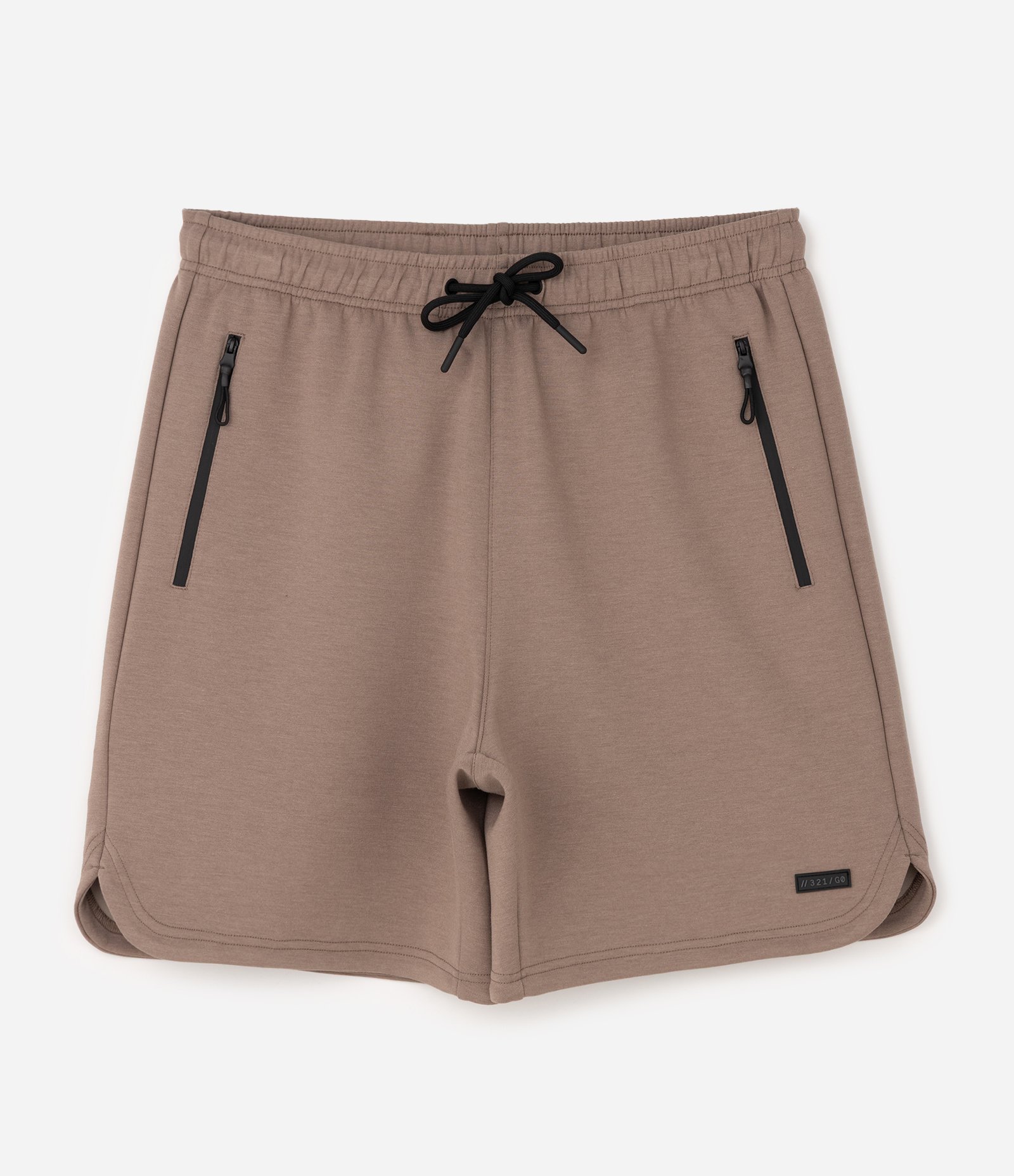 Bermuda Esportiva em Moletom Tecnológico com Cós Elástico e Zíper no Bolso Cinza 6