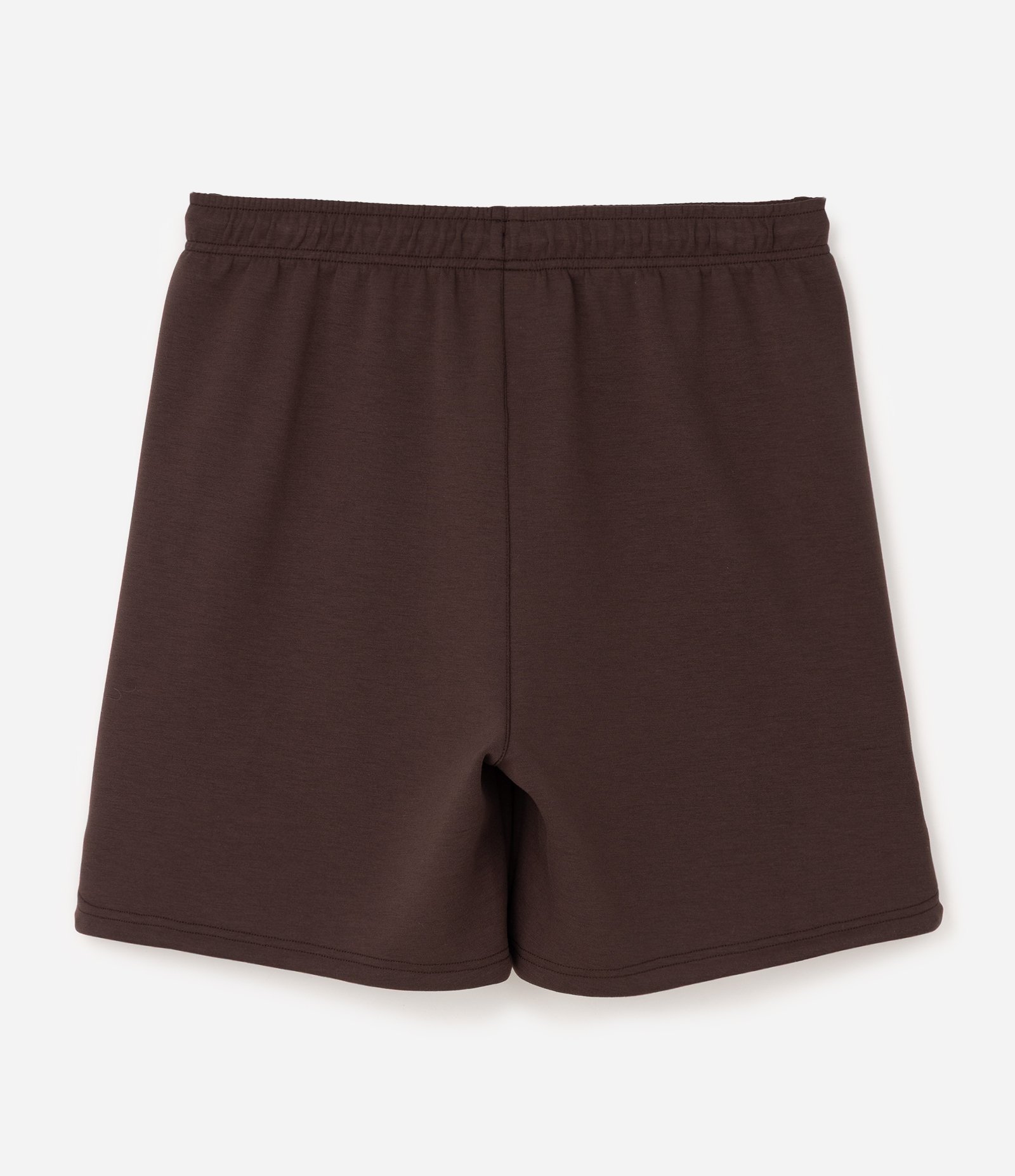 Bermuda Esportiva em Moletom Tecnológico com Cós Elástico e Zíper no Bolso Marrom 7