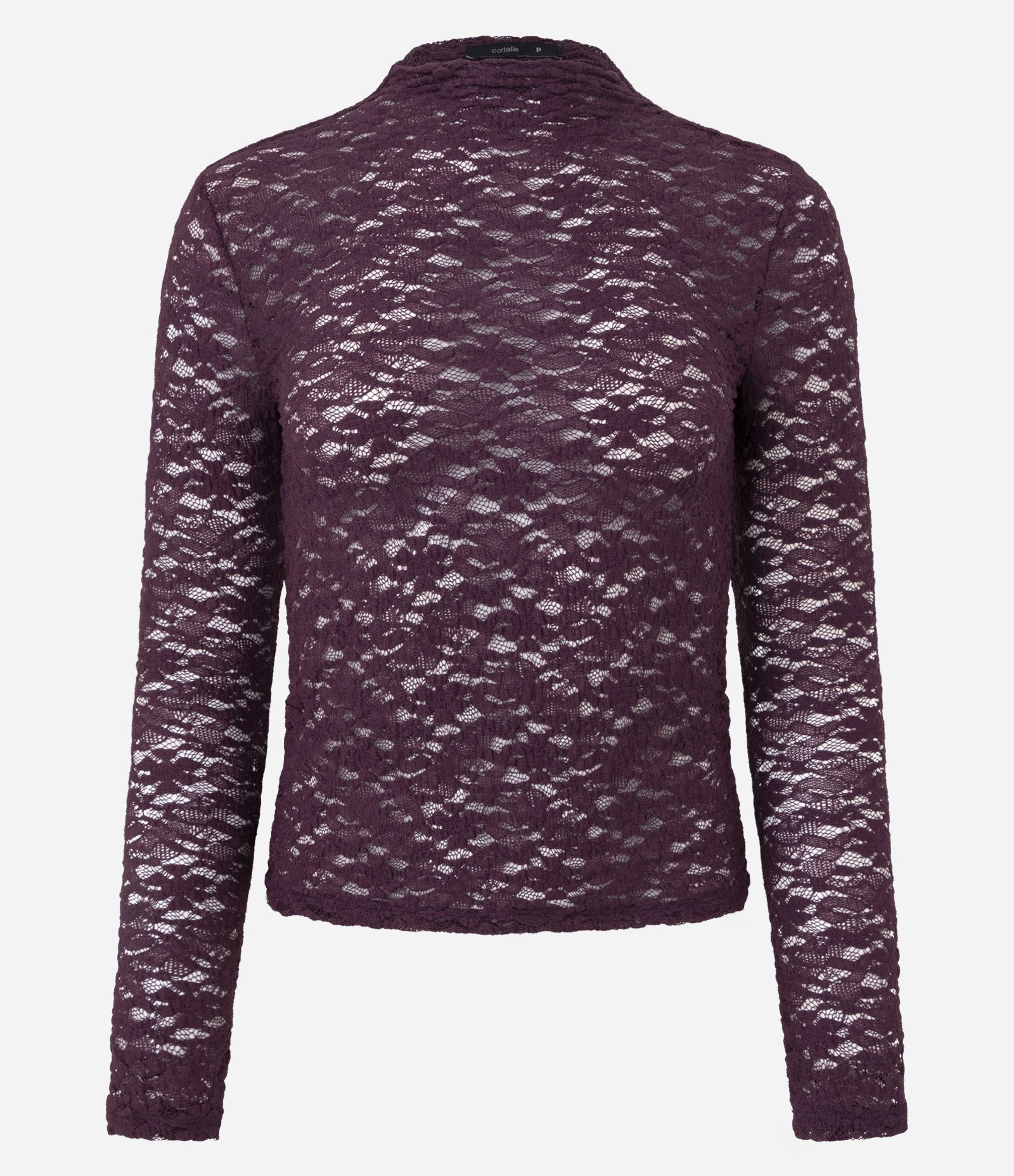 Blusa Justinha em Renda com Manga Longa Vermelho 4