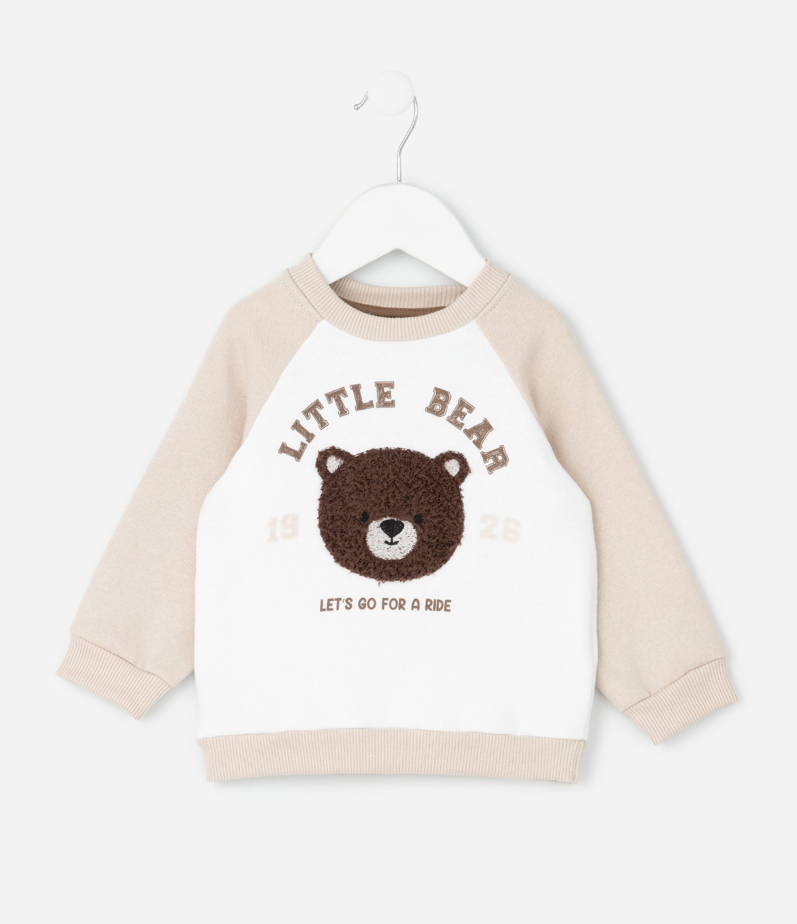 Casaco Infantil em Moletom com Felpa e Estampa Urso – Tam U Branco 2