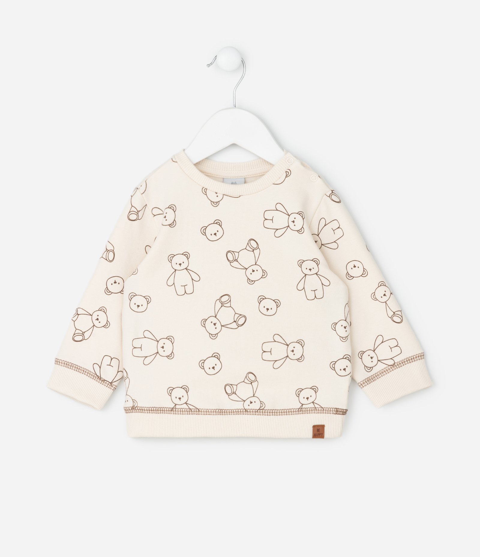 Casaco Infantil com Estampa de Ursinhos – Tam 0 a 18 Meses Off White 2
