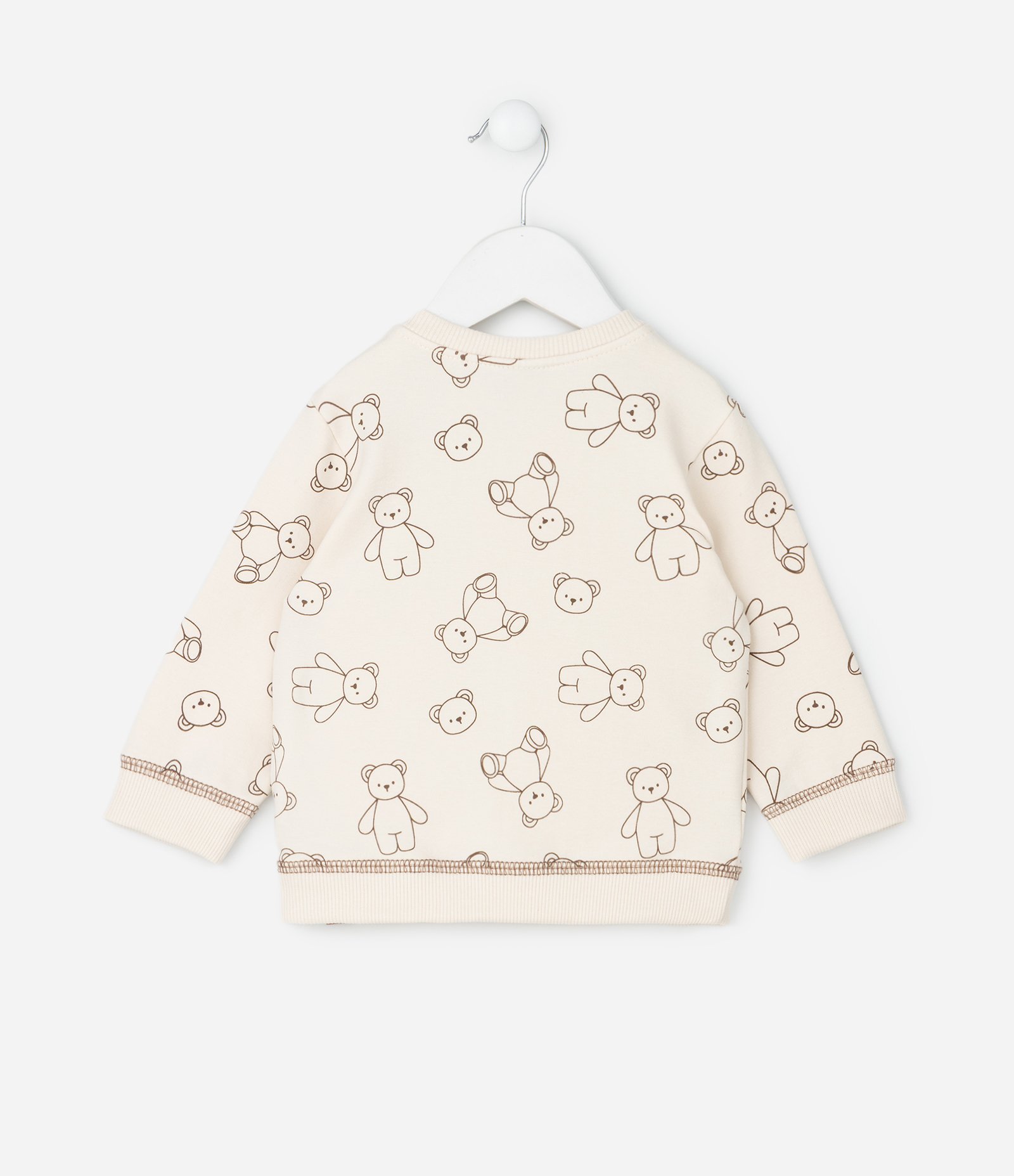 Casaco Infantil com Estampa de Ursinhos – Tam 0 a 18 Meses Off White 3
