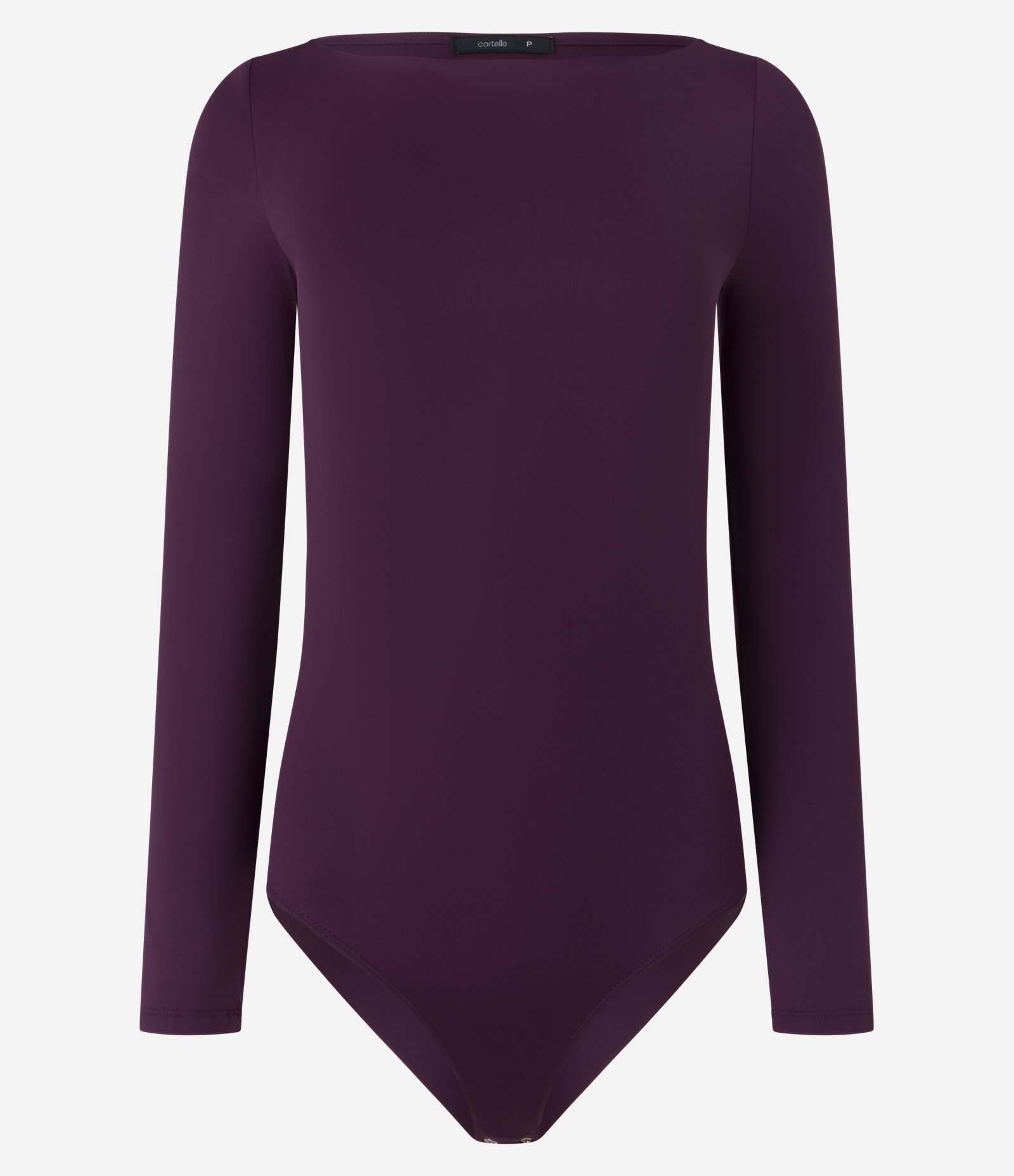 Body Básico em Poliamida com Gola Canoa Roxo 2