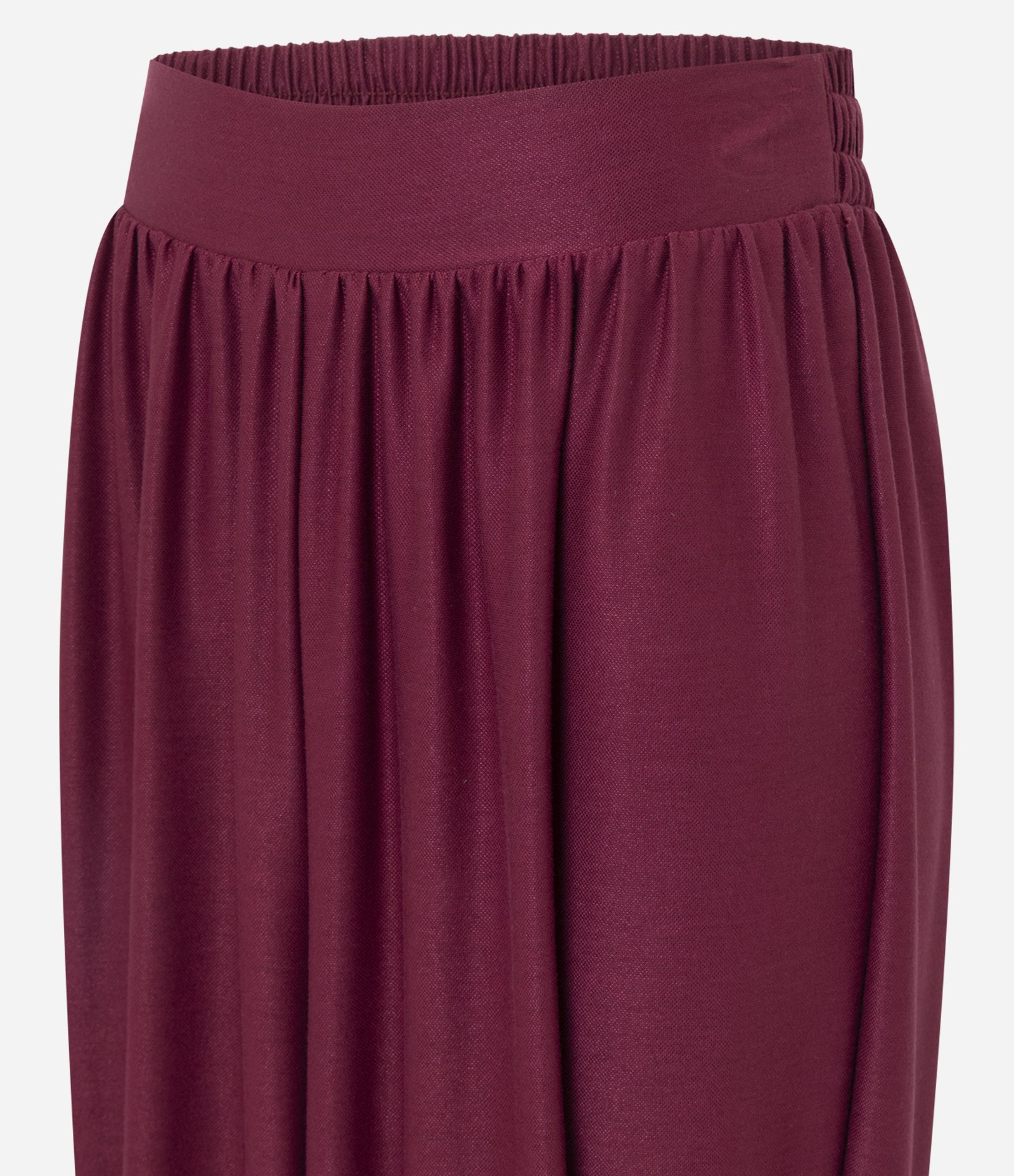 Calça Aladim em Piquet com Amarração no Tornozelo Vinho 7