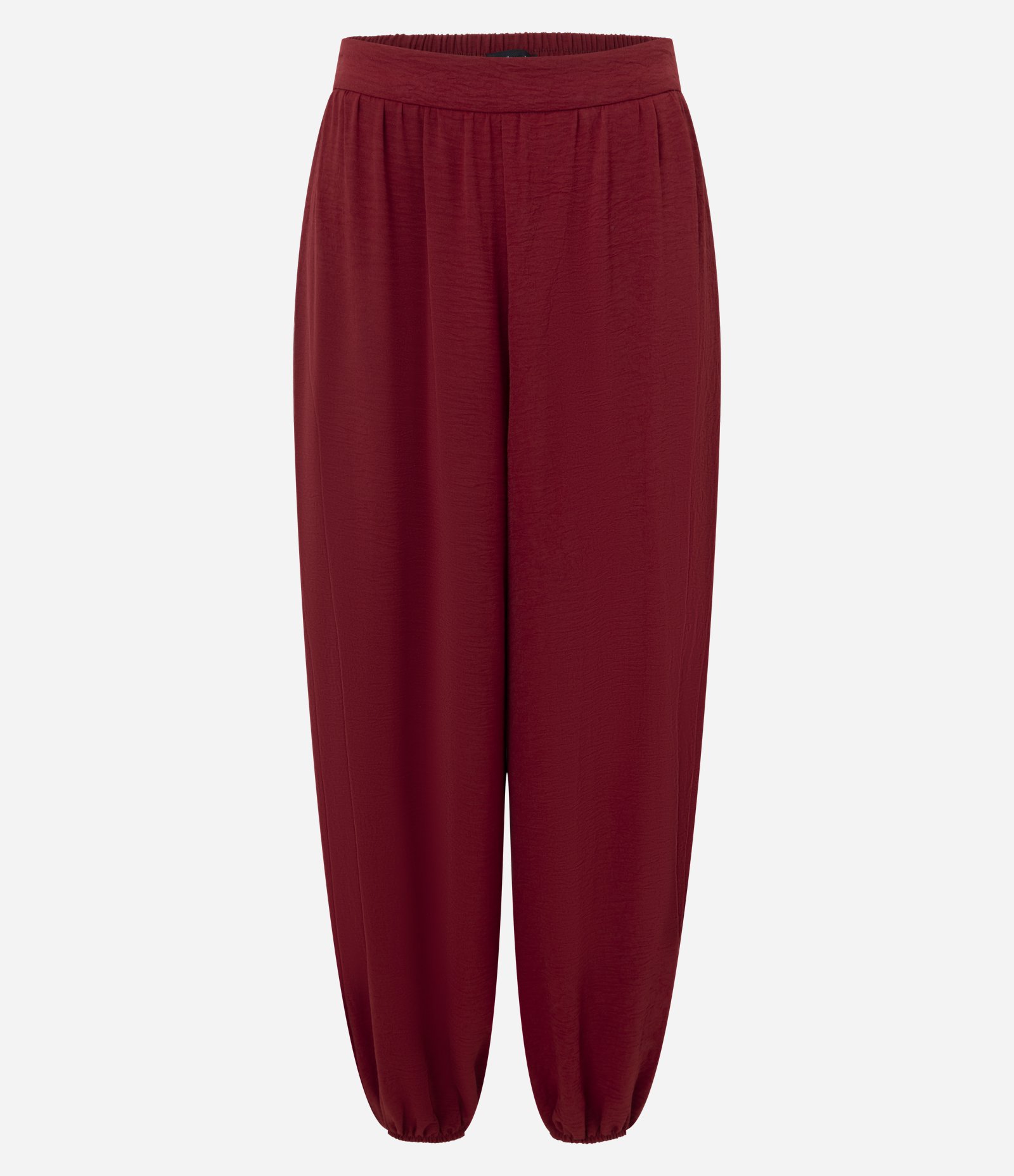 Calça Ampla em Airflow com Cós Elástico Vermelho 1