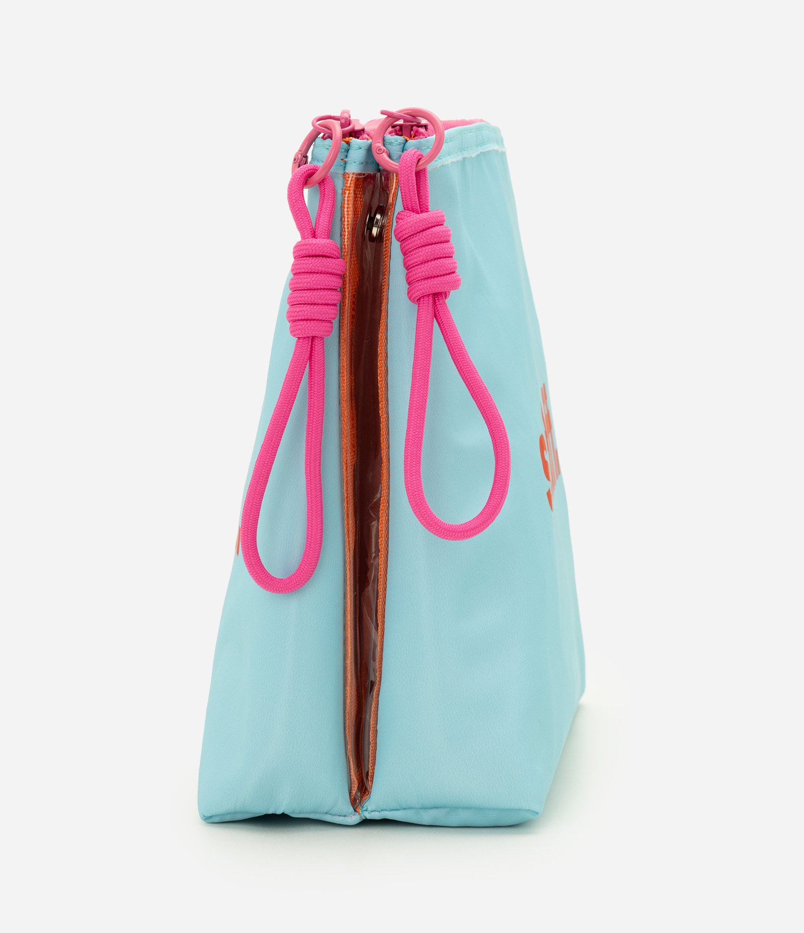 Necessaire Trapézio com Lettering More Stuff Multicores 2