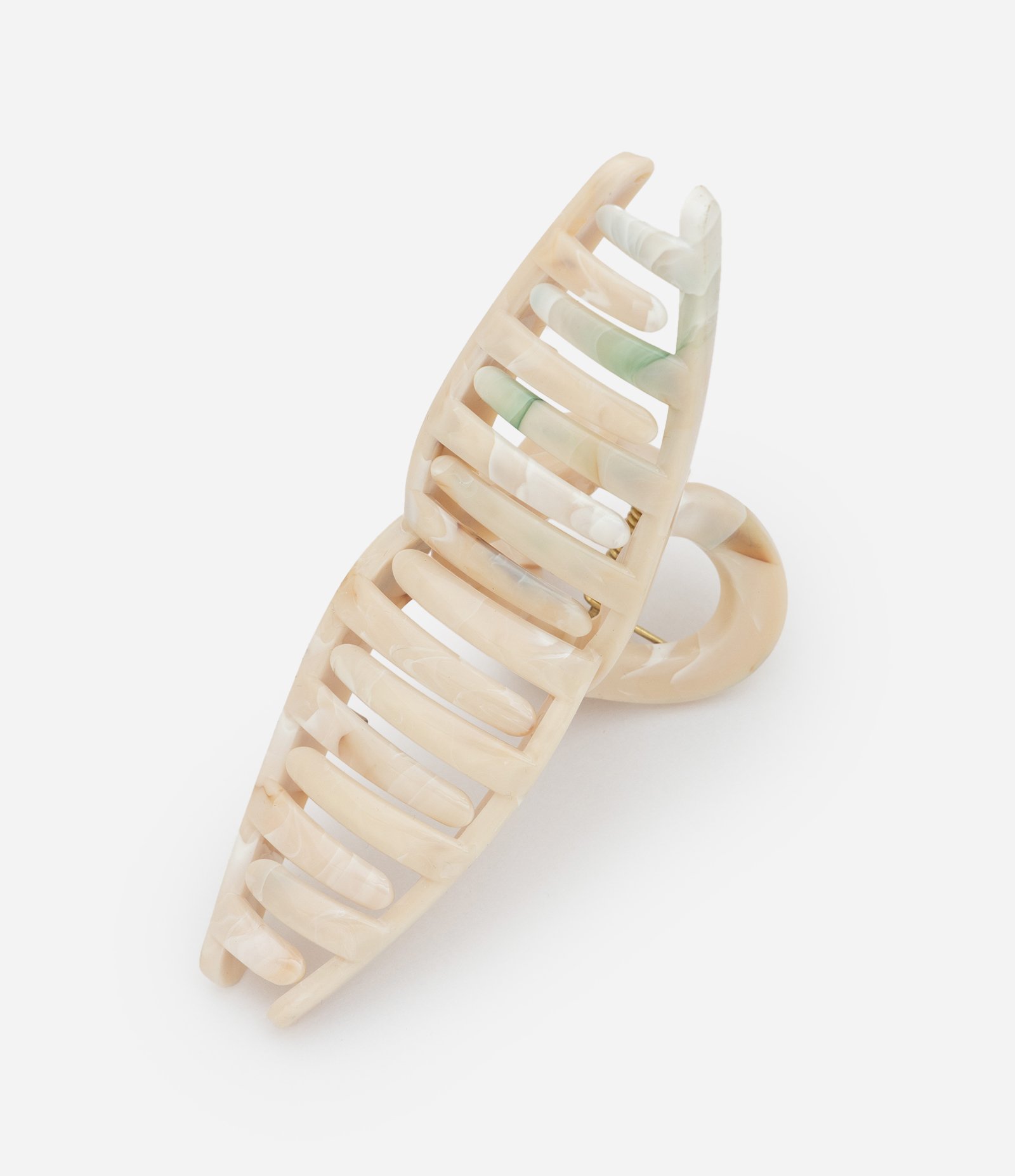 Piranha de Cabelo com Efeito Marmorizado Off White 2