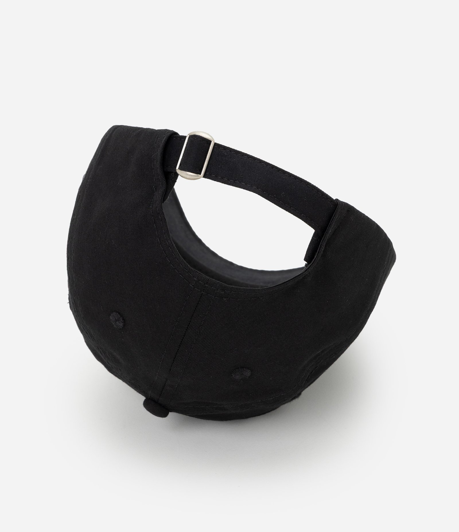 Boné em Sarja com Aba Curva e Patch de Estrela Azul Escuro 3