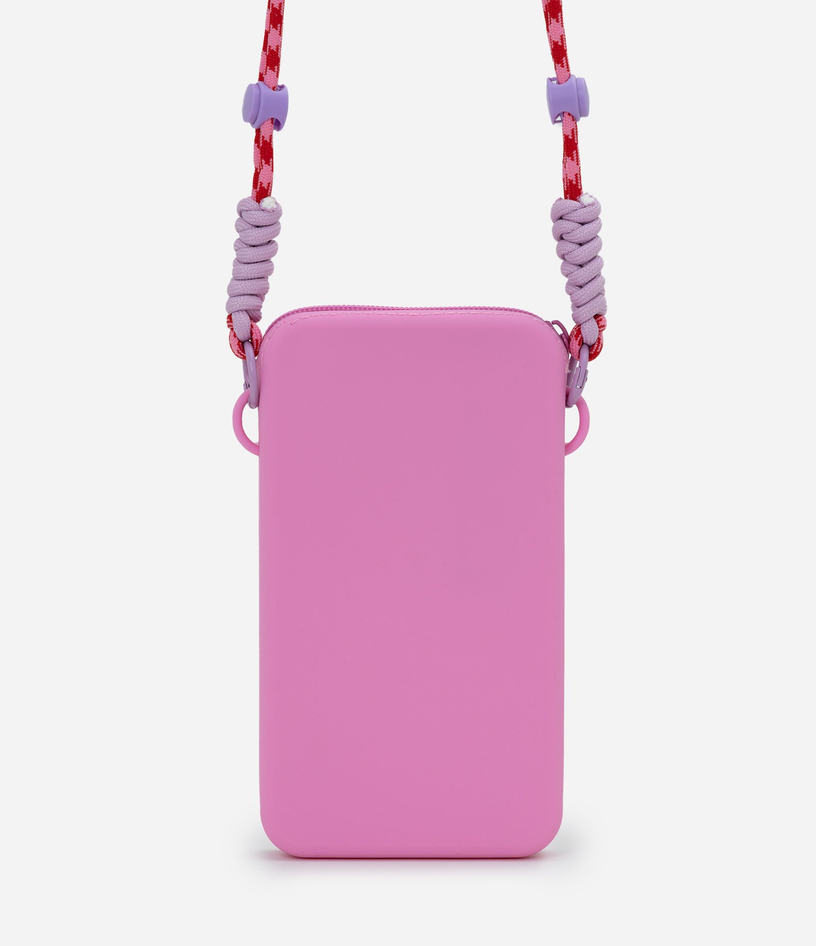 Porta Celular em Silicone com Alça Contrastante Rosa 3