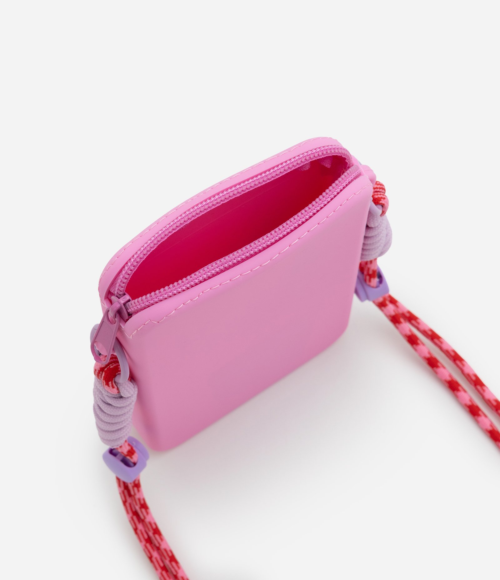 Porta Celular em Silicone com Alça Contrastante Rosa 4