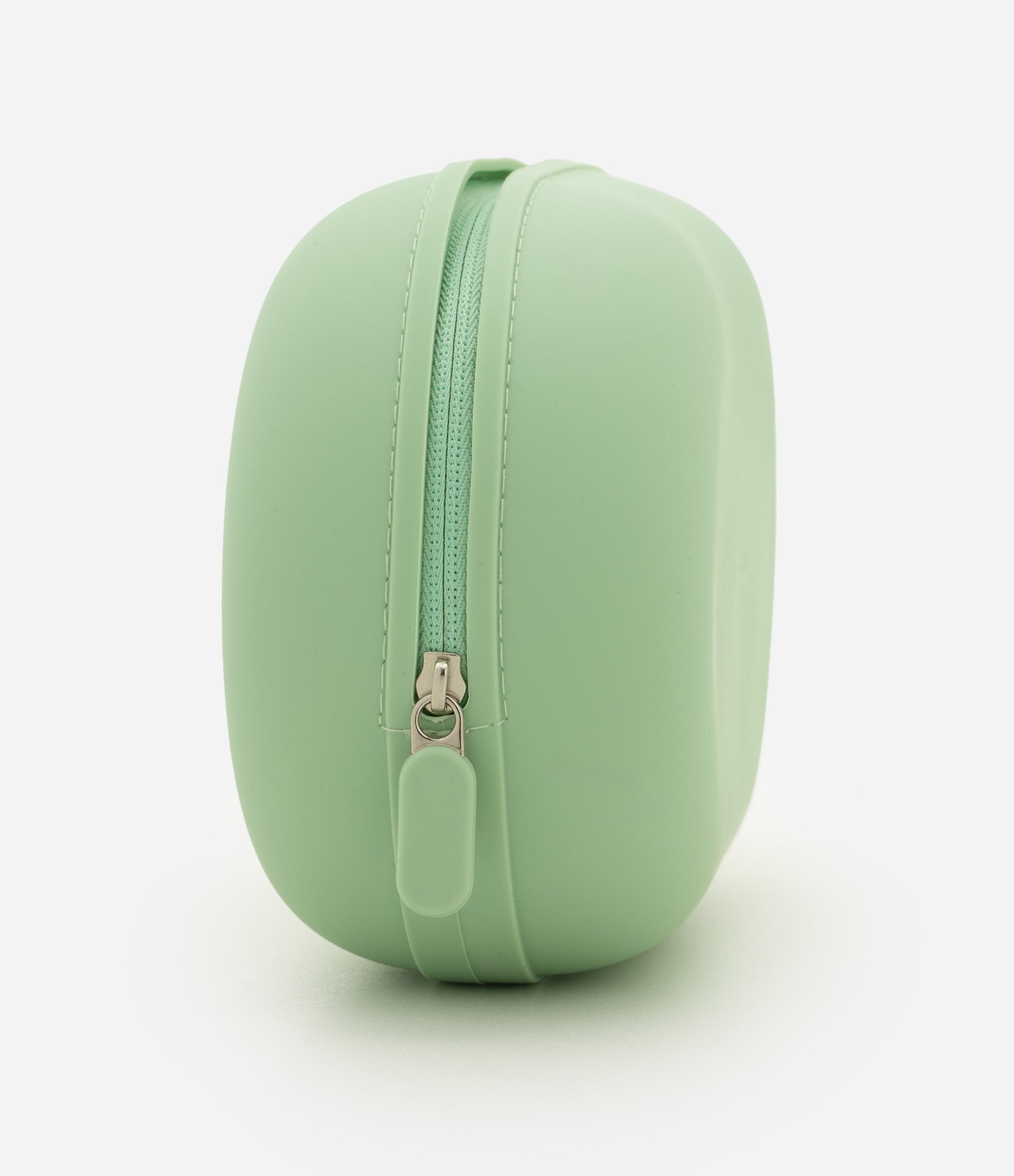 Necessaire Média em Silicone com Puxador Alongado Verde 2