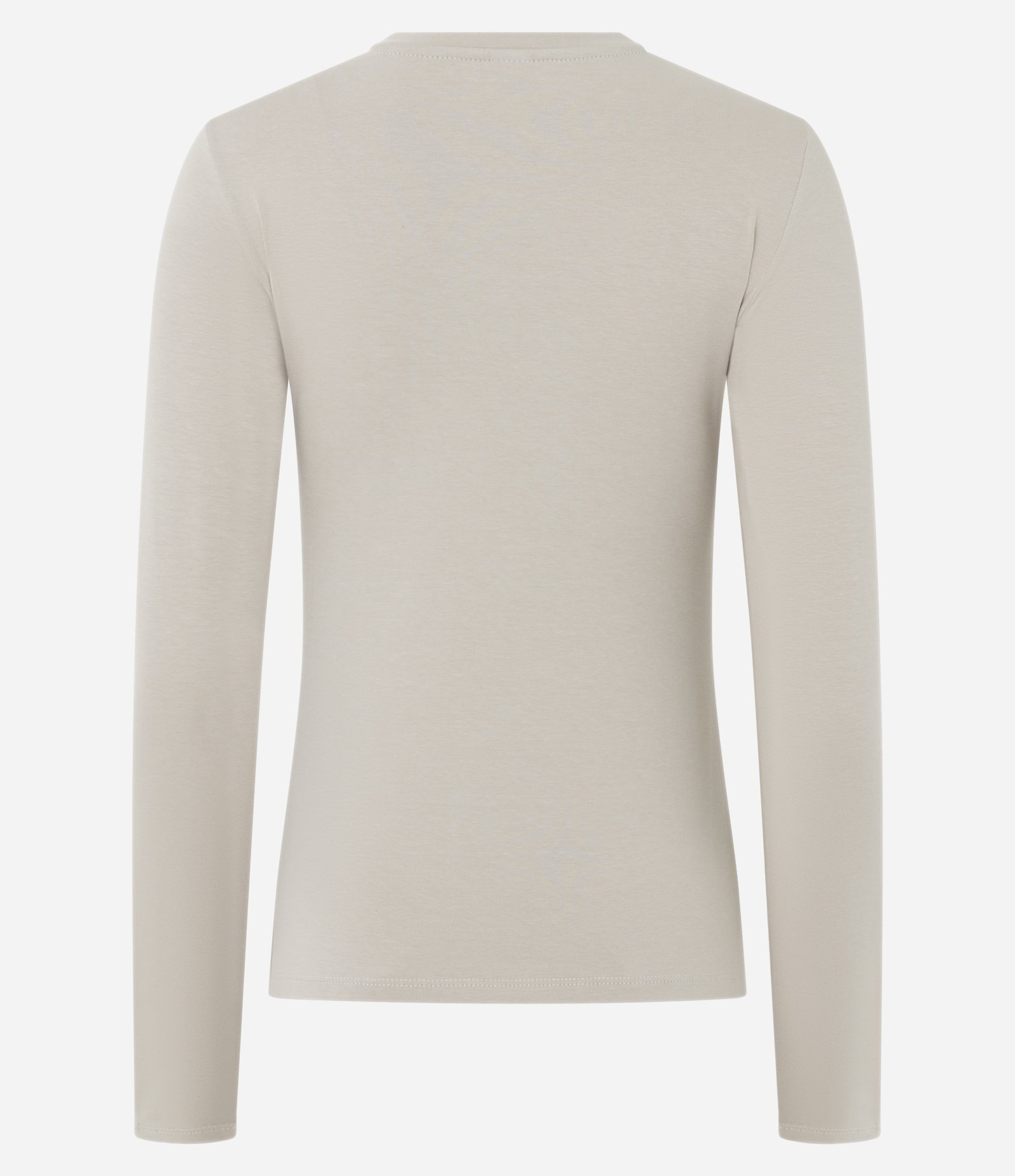 Blusa em Algodão com Gola Redonda Bege 2