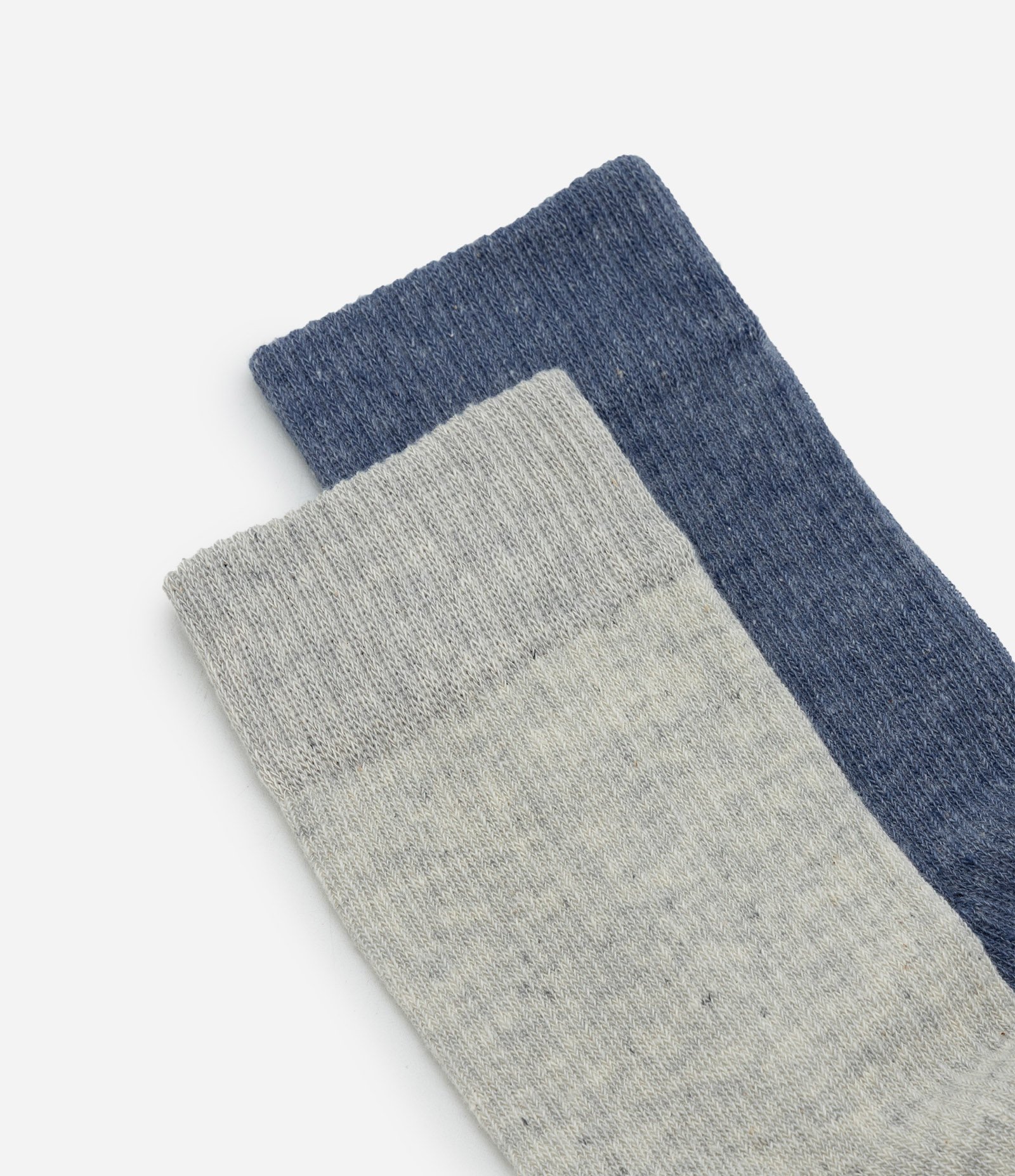 Kit 02 Meias Caneladas Cano Alto em Algodão Multicores 4