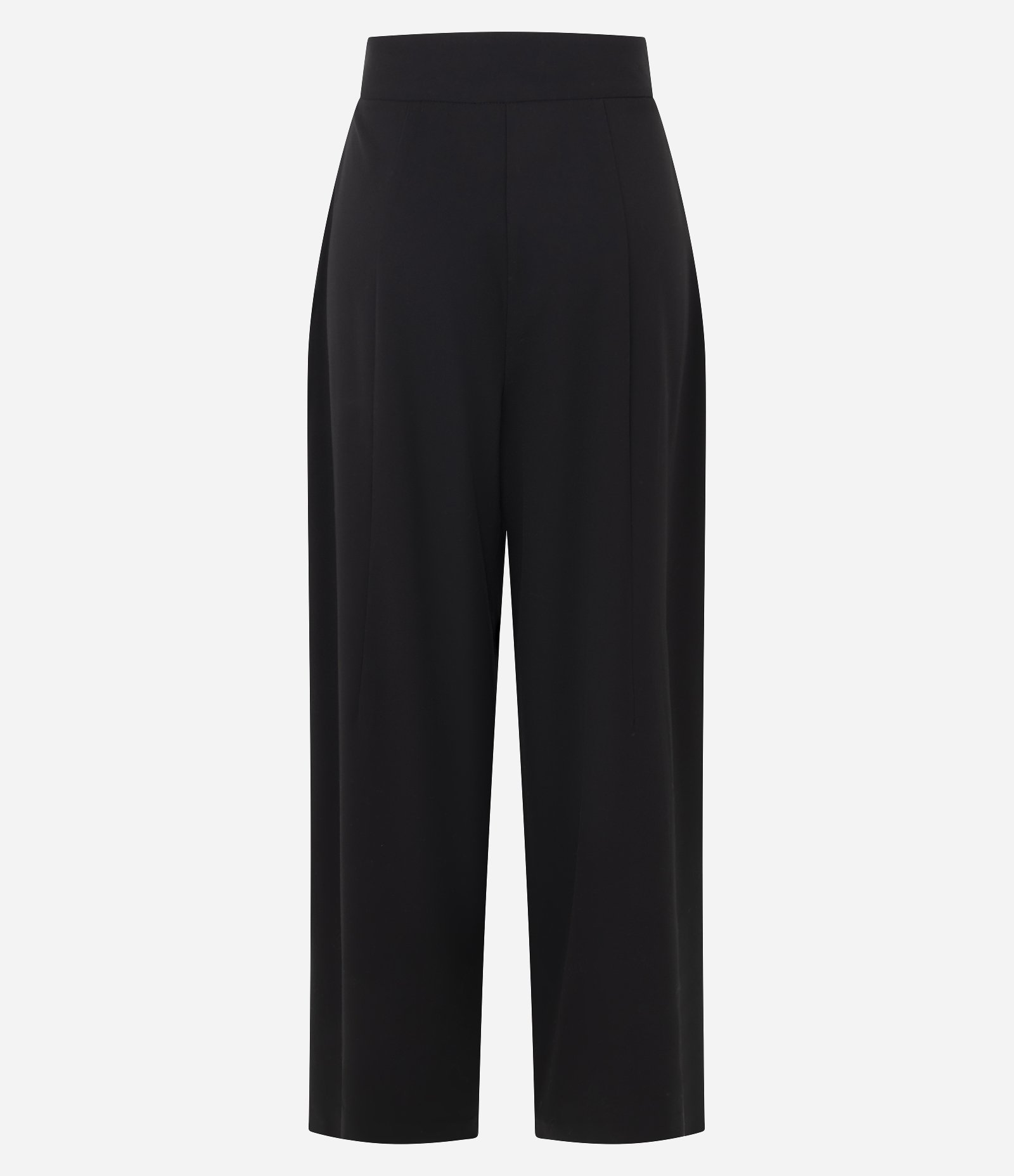 Calça Alfaiatada Cintura Alta com Pregas Frontais Preto 2