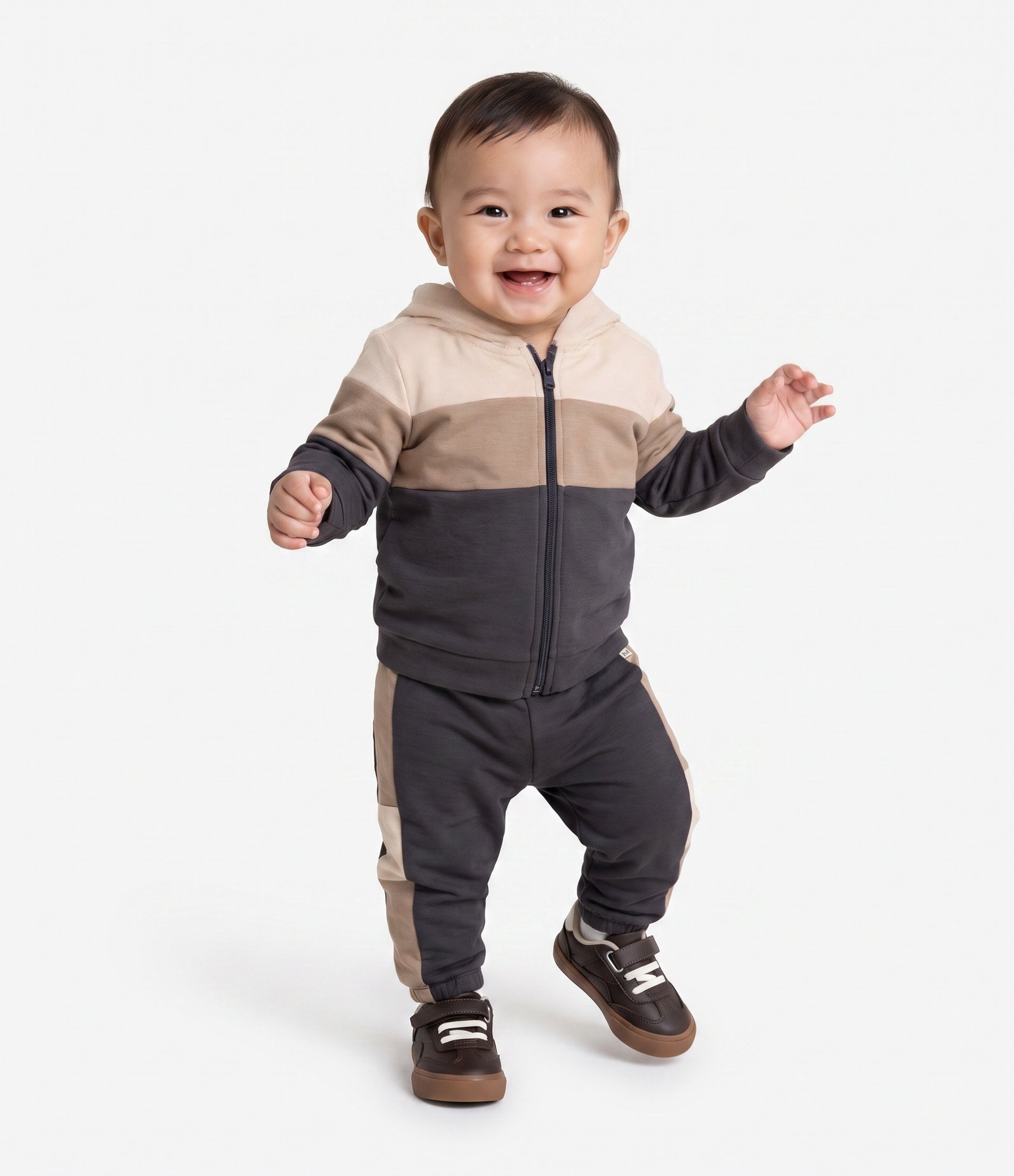 Calça Infantil em Modal com Listra Lateral - Tam 0 A 18 Meses Multicores 1