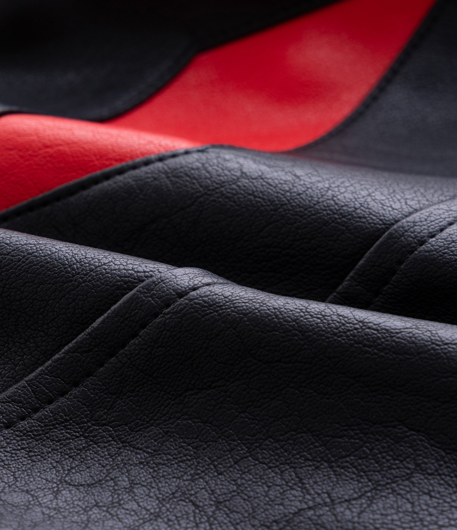 Jaqueta Masculina PU Thriller com Painéis Contrastantes Preto 7