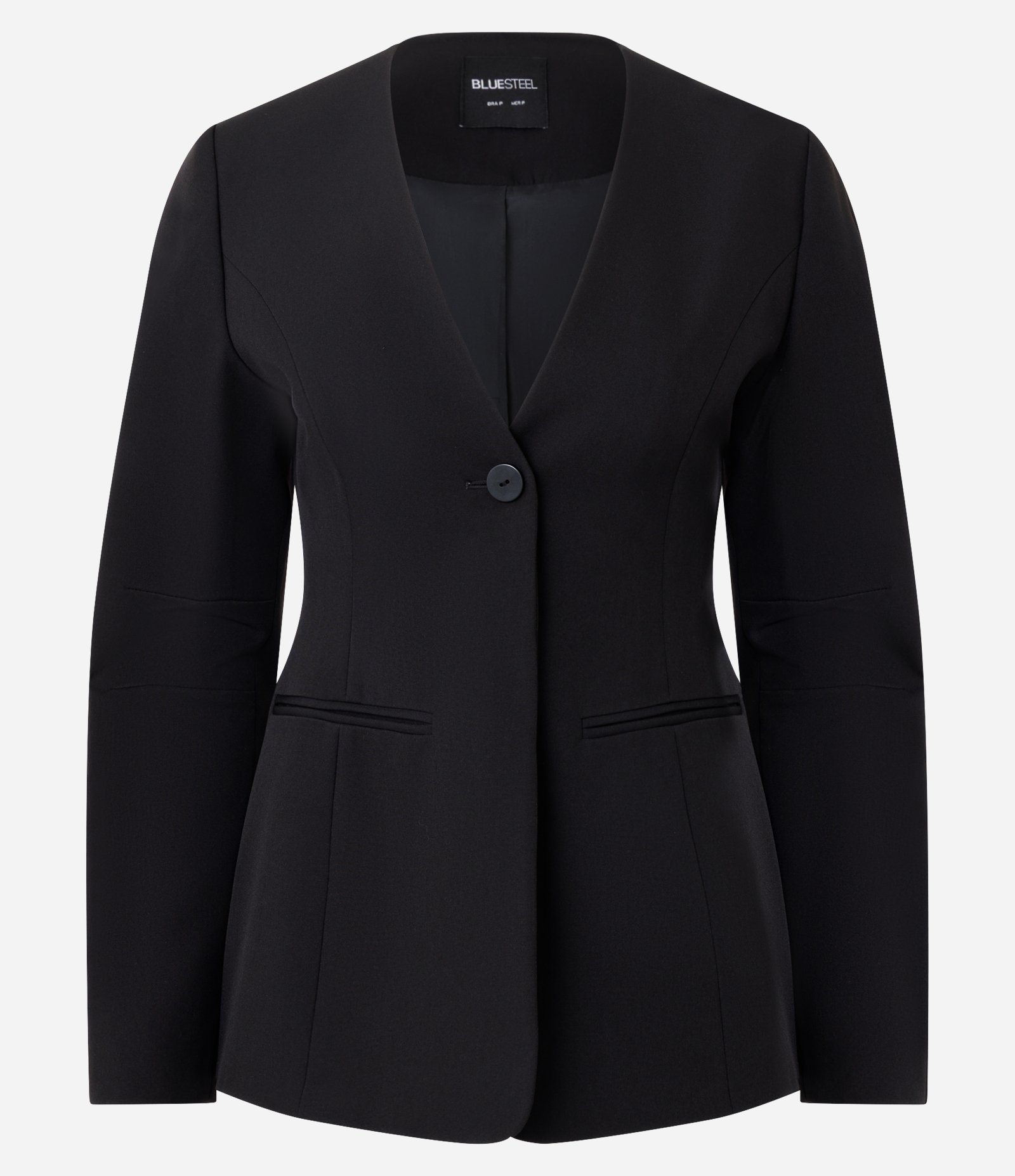 Blazer Alfaiatado com Manga Volumosa Preto 5